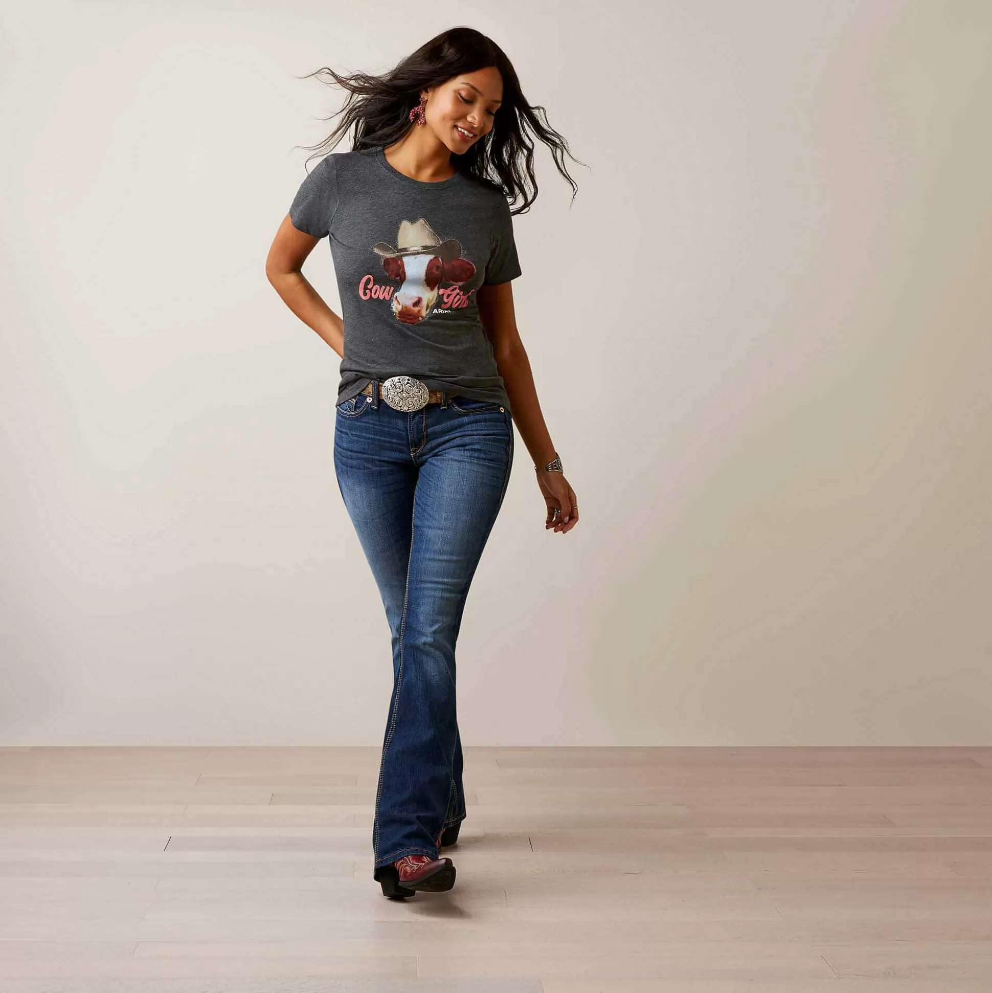 ariat T-Shirts & Tops* Cow Girl T-Shirt