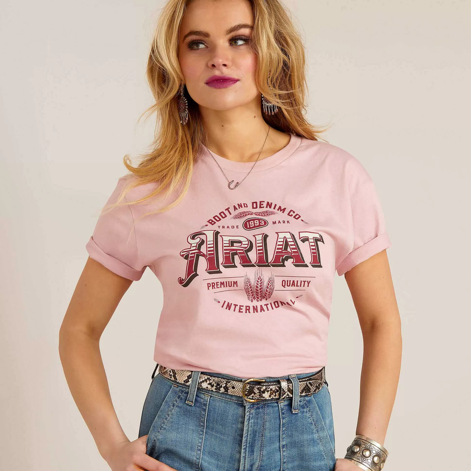 ariat T-Shirts & Tops* Western Wheat T-Shirt