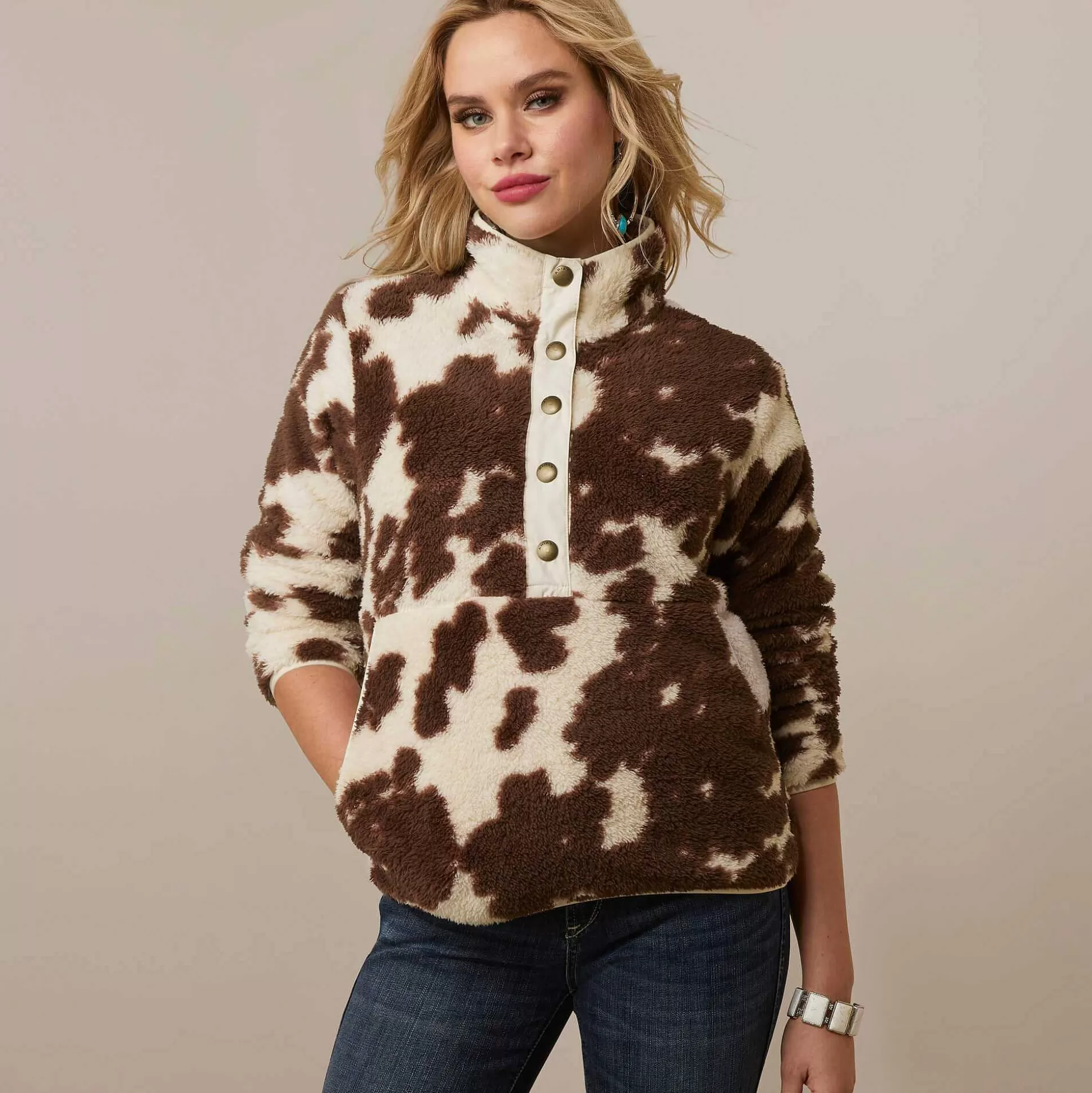 ariat Sweatshirts & Hoodies*Berber Snap Front Sweatshirt