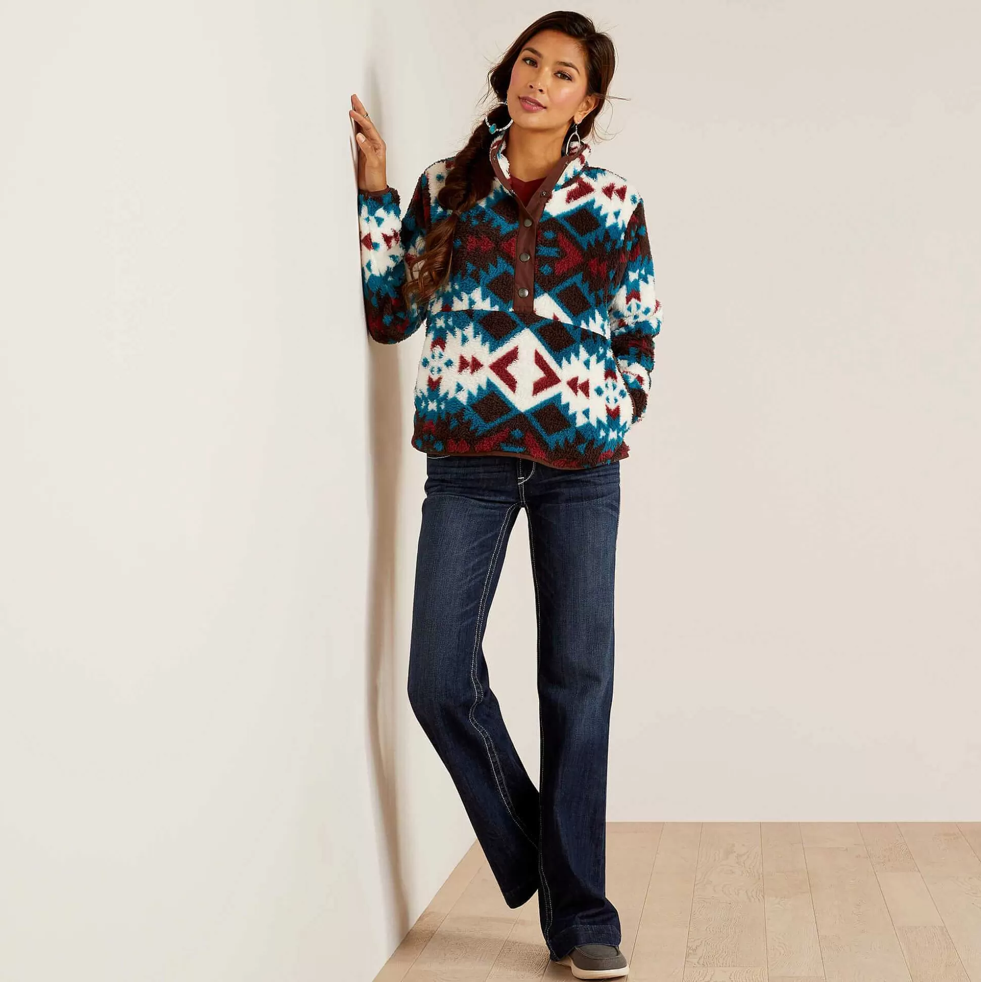 ariat Sweatshirts & Hoodies*Berber Snap Front Sweatshirt