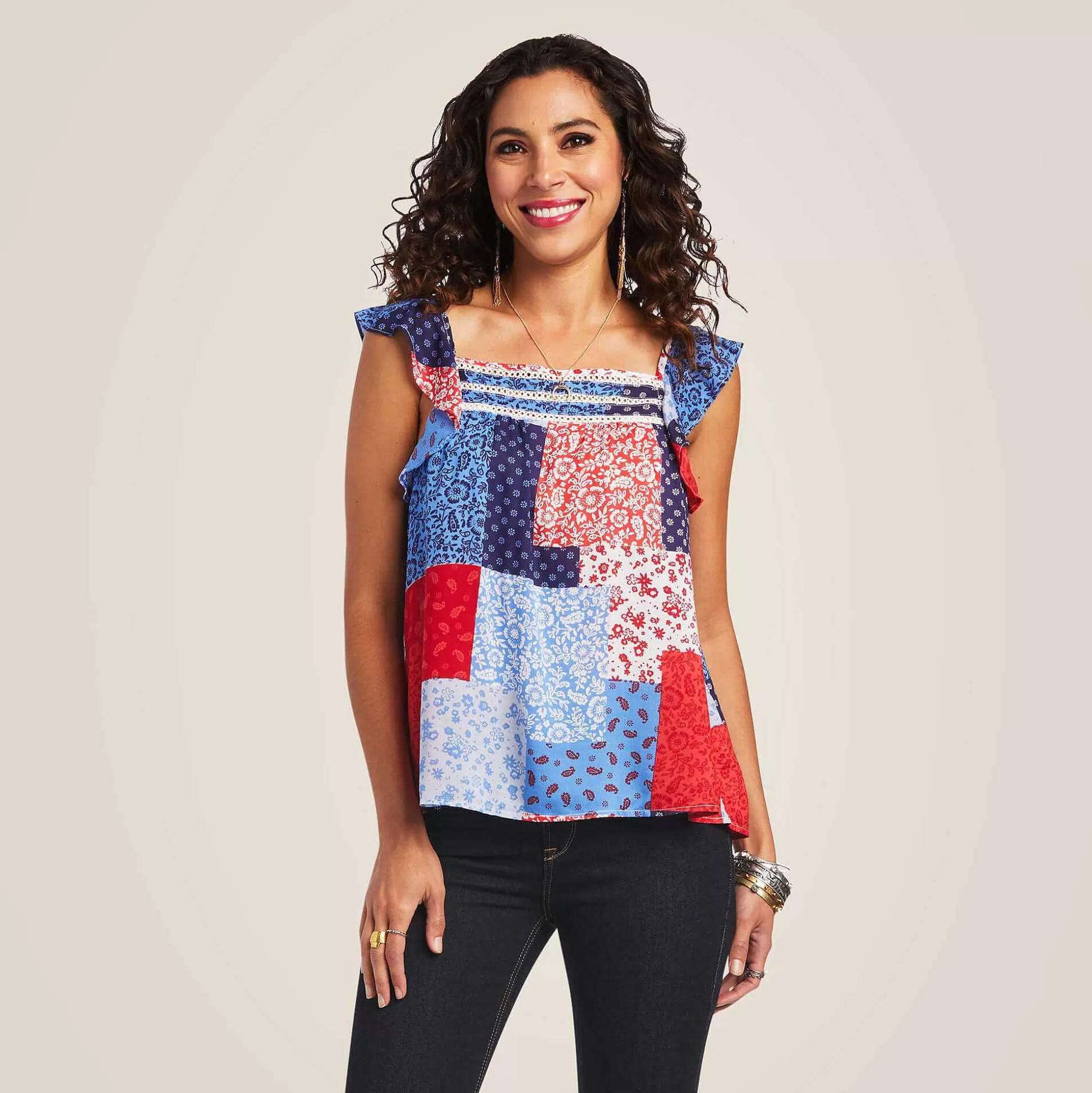 ariat T-Shirts & Tops*Blue Note Tank