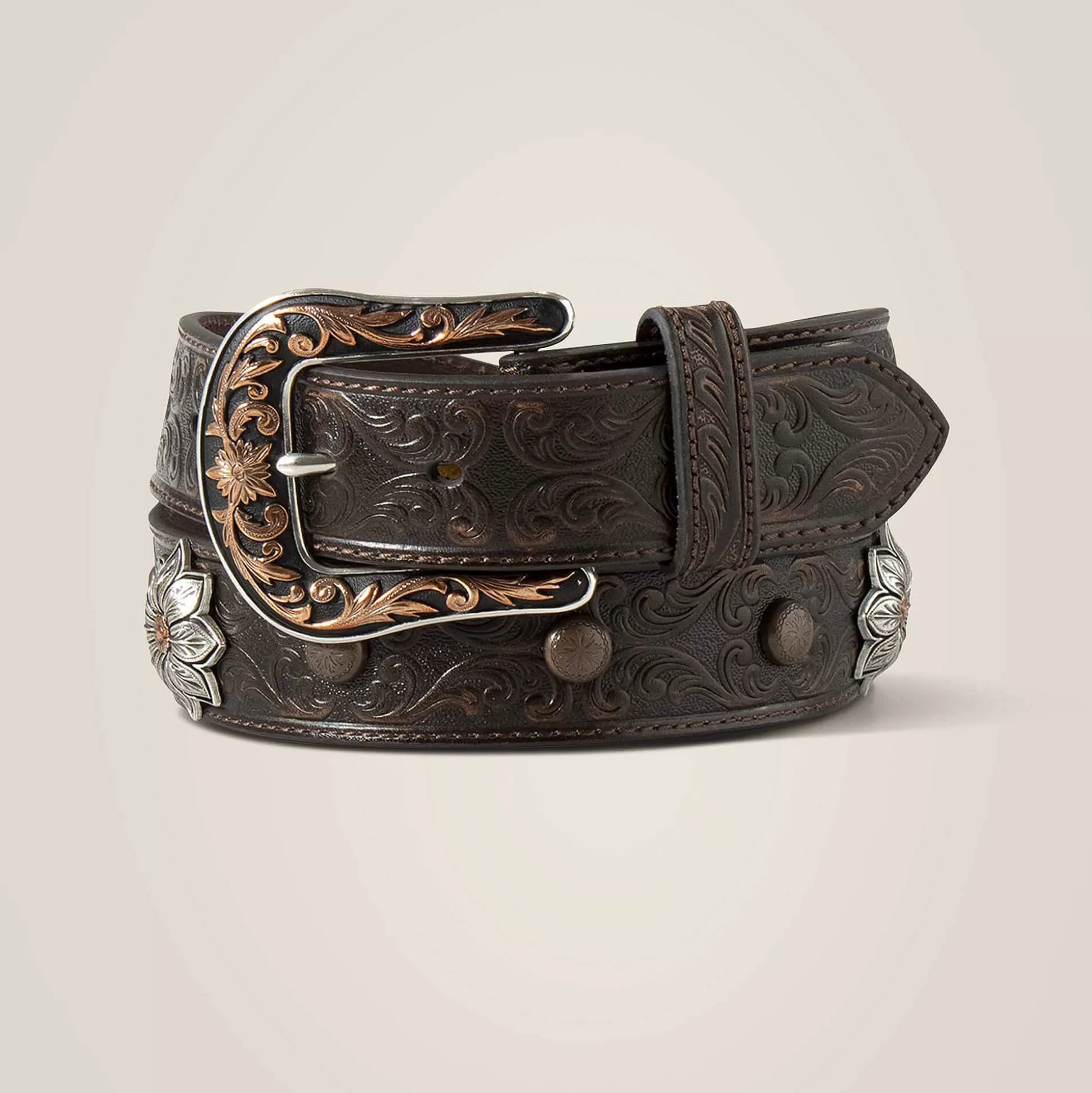 ariat Belts*Flower Medallion Belt