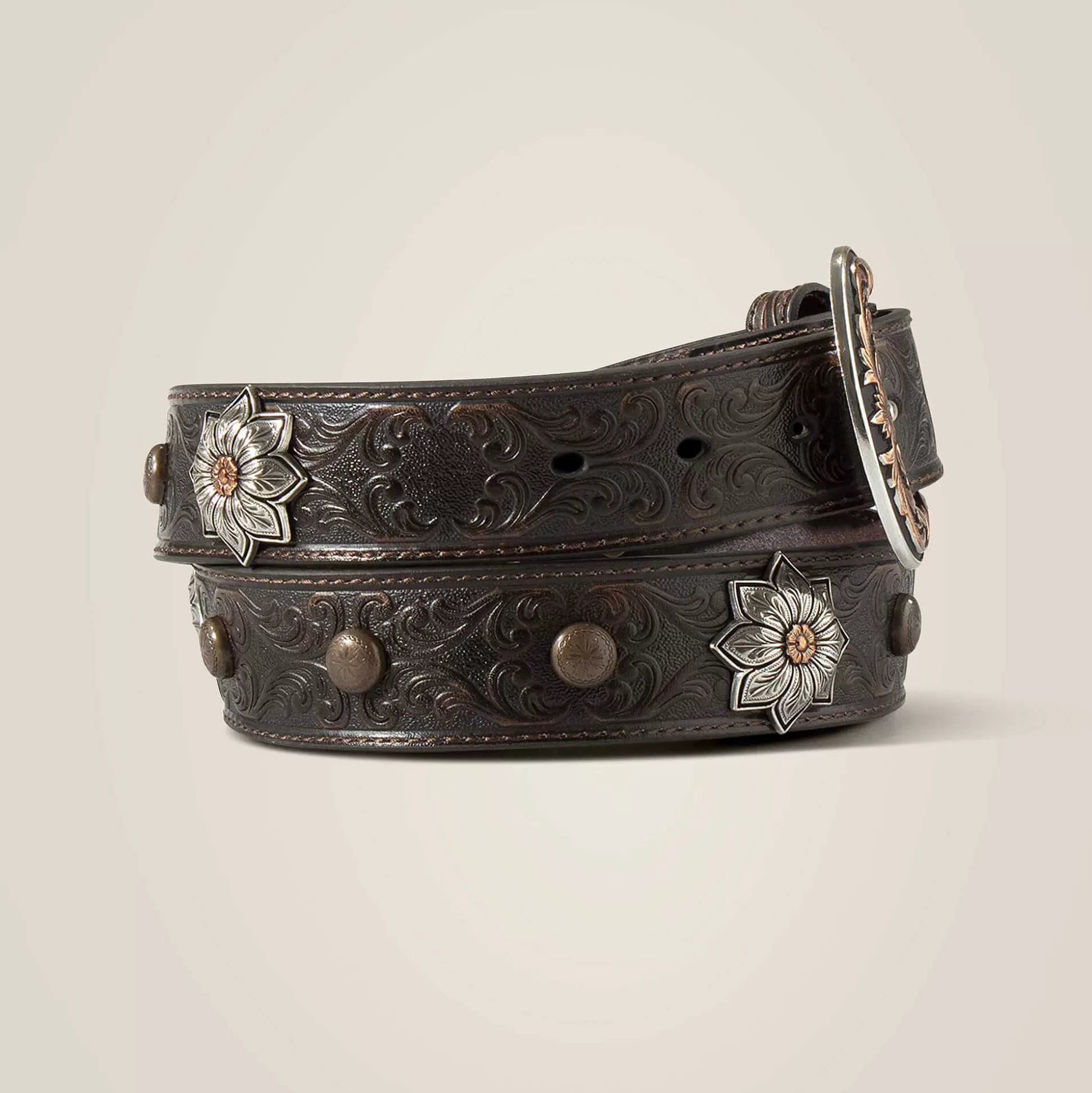ariat Belts*Flower Medallion Belt