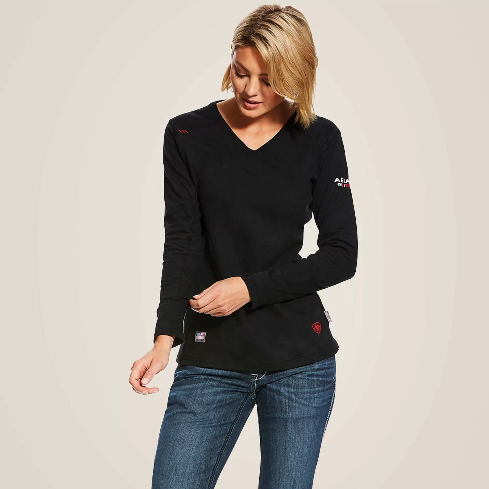 ariat T-Shirts & Tops*Fr Ac Crew Top