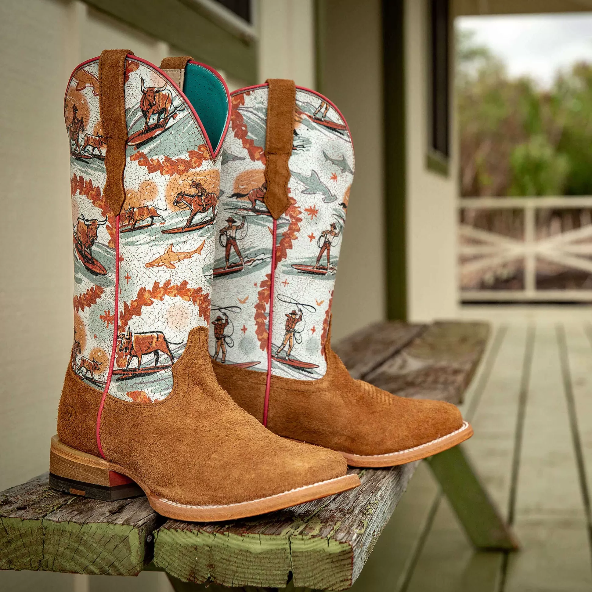 ariat Western Boots*Frontier Western Aloha Western Boot