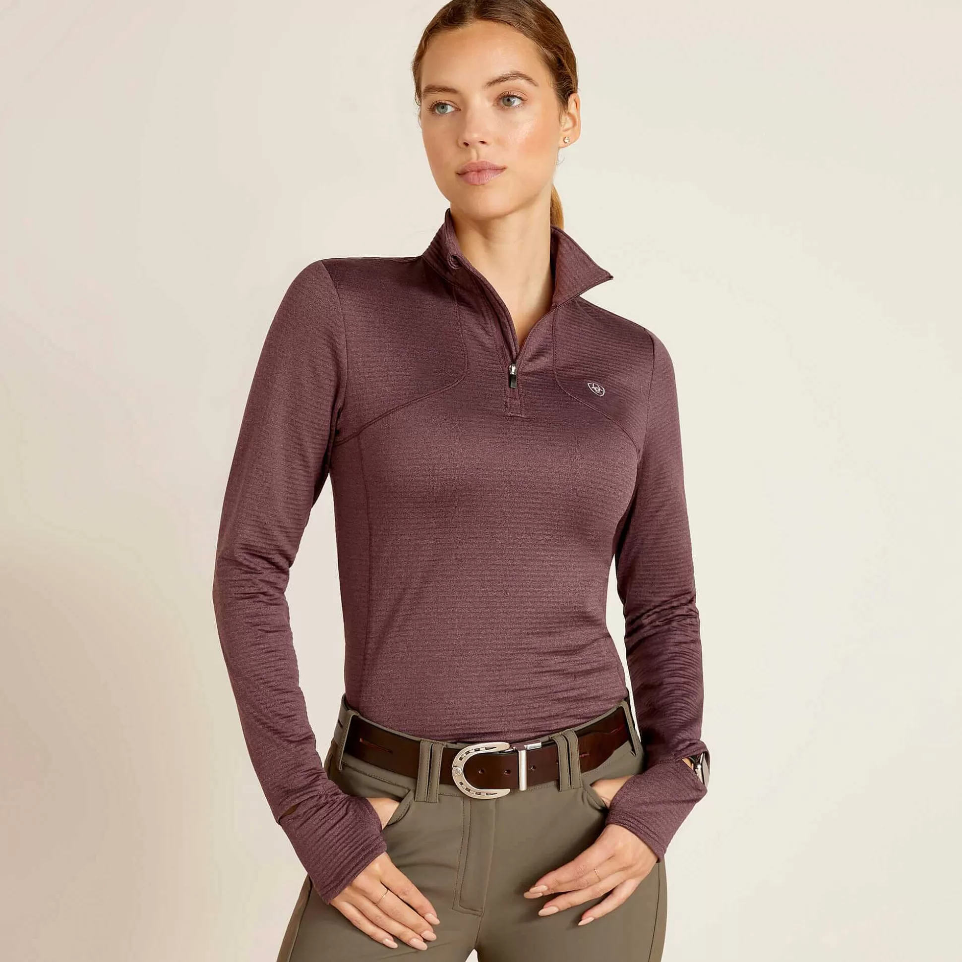 ariat T-Shirts & Tops*Gridwork 1/4 Zip Baselayer