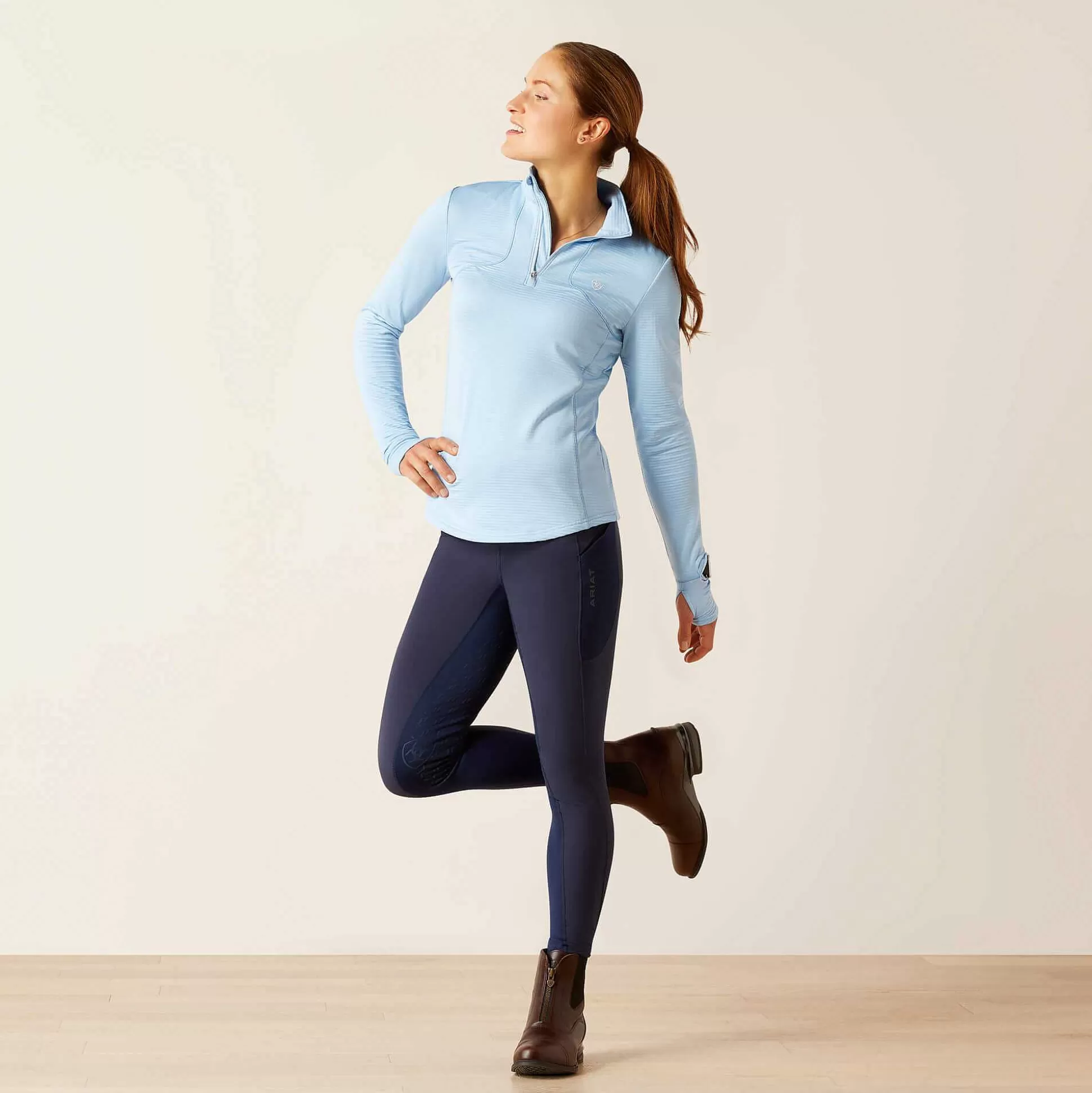 ariat T-Shirts & Tops*Gridwork 1/4 Zip Baselayer