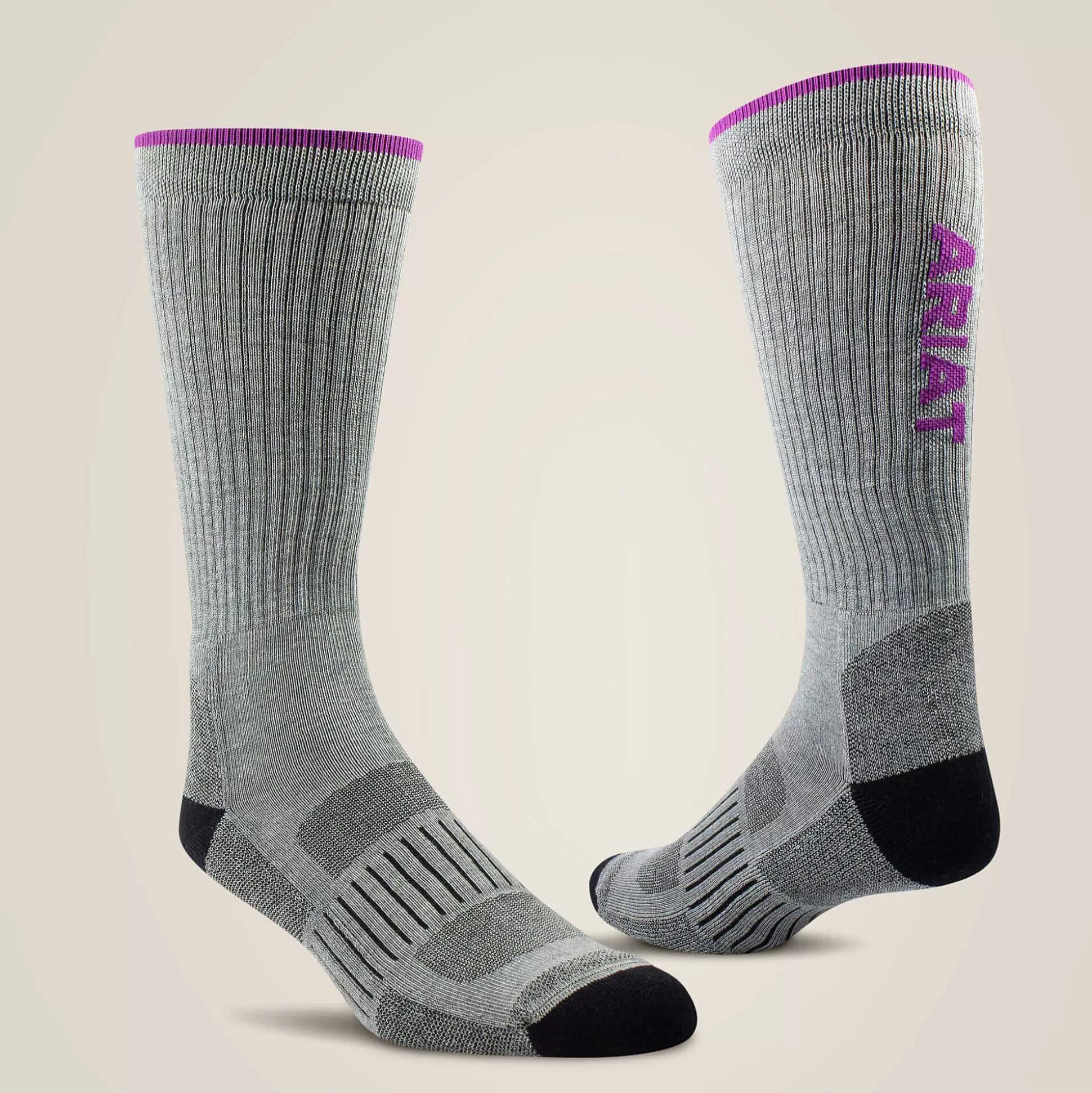 ariat Workwear*High Performance Crew Tek Work Sock 2 Pair Pack