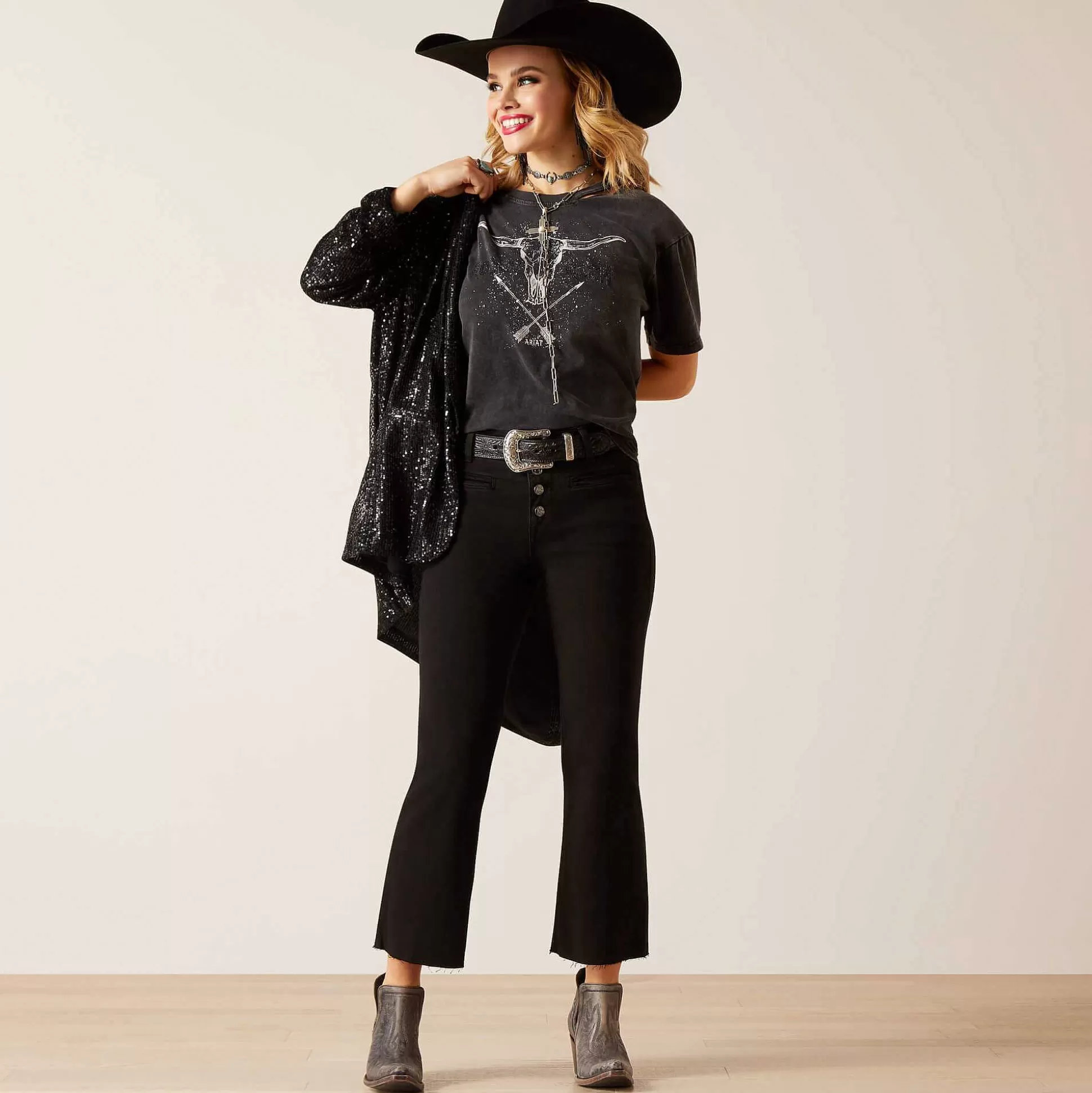 ariat Denim*High Rise Jazmine Kick Flare Jean