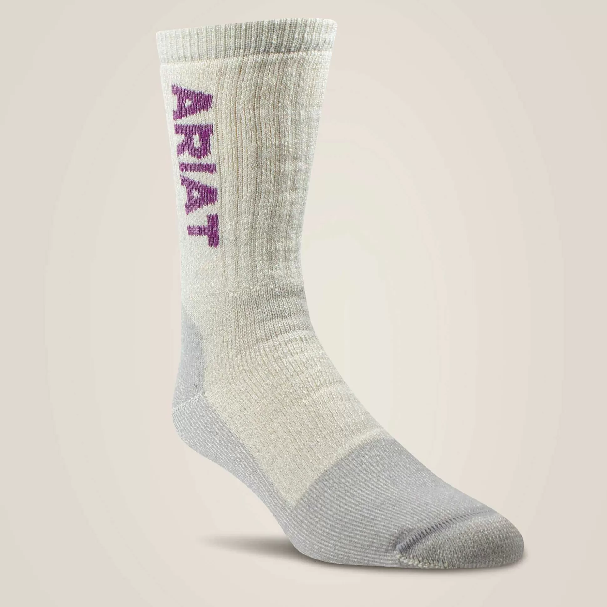 ariat Workwear*Midweight Merino Wool Blend Steel Toe Work Sock 2 Pair Multi Color Pack