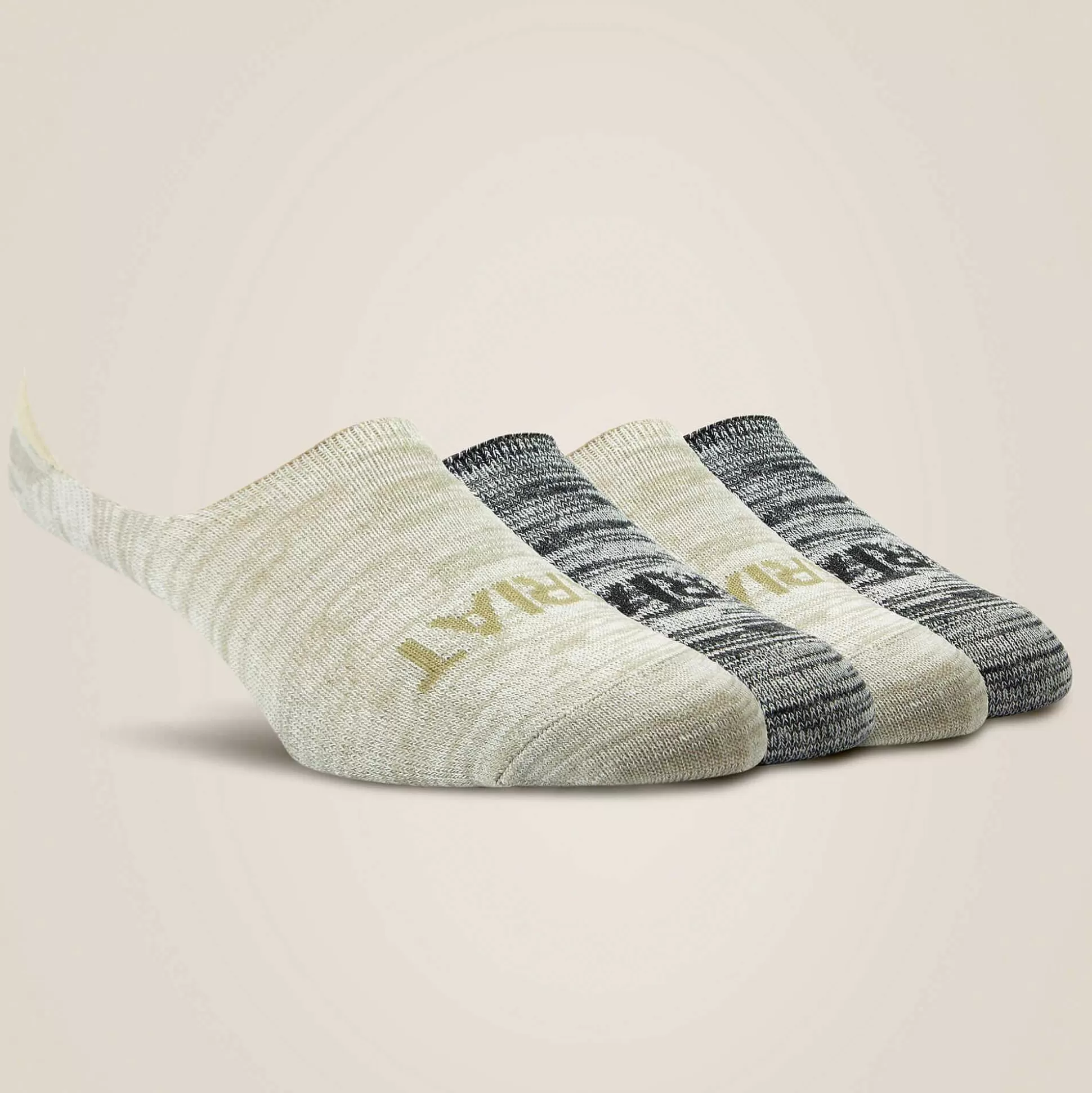 ariat Socks*No Slip No Show Sock 4 Pair Multi Color Pack