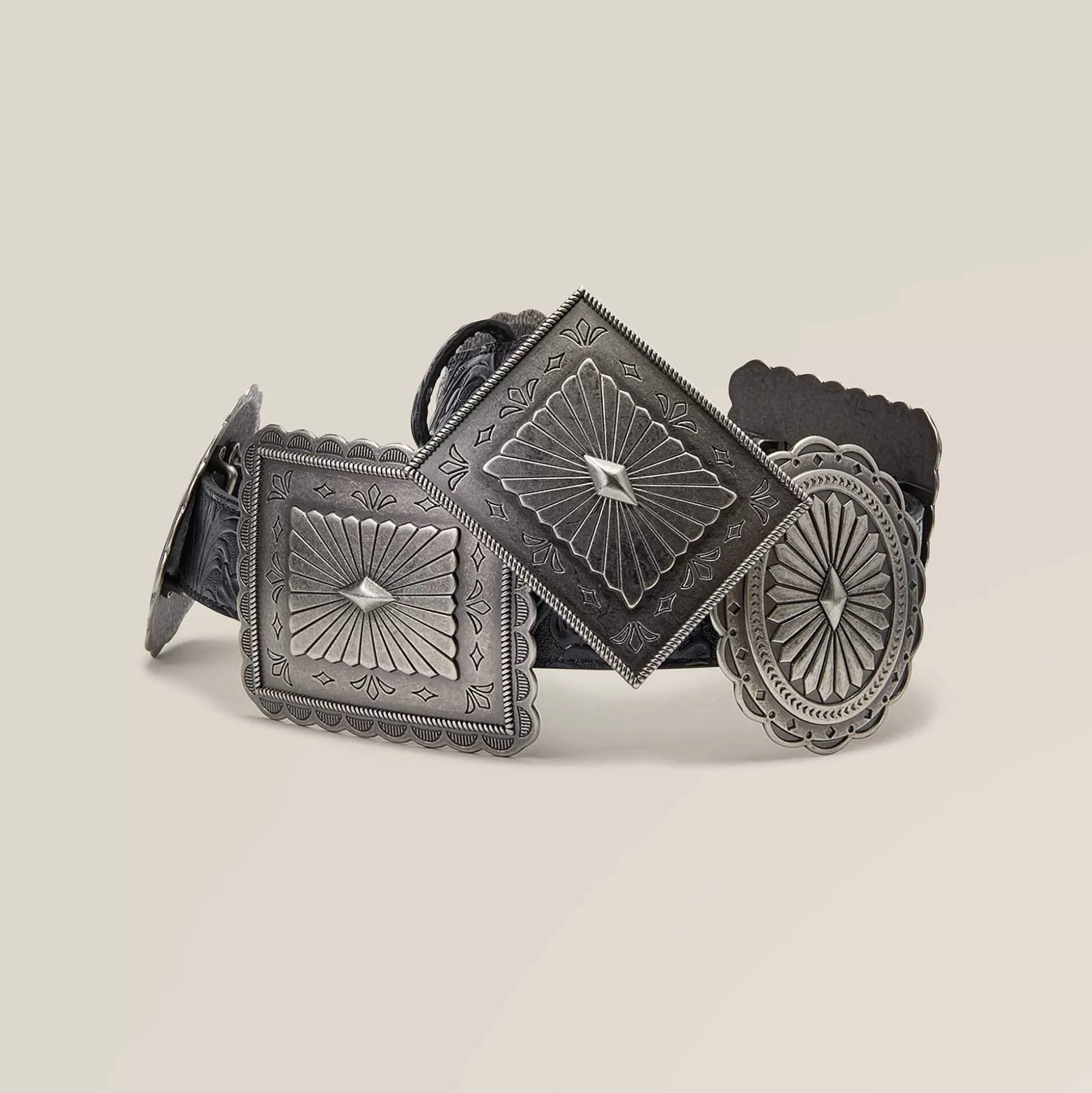 ariat Belts*Oval And Rectangle Concho Belt