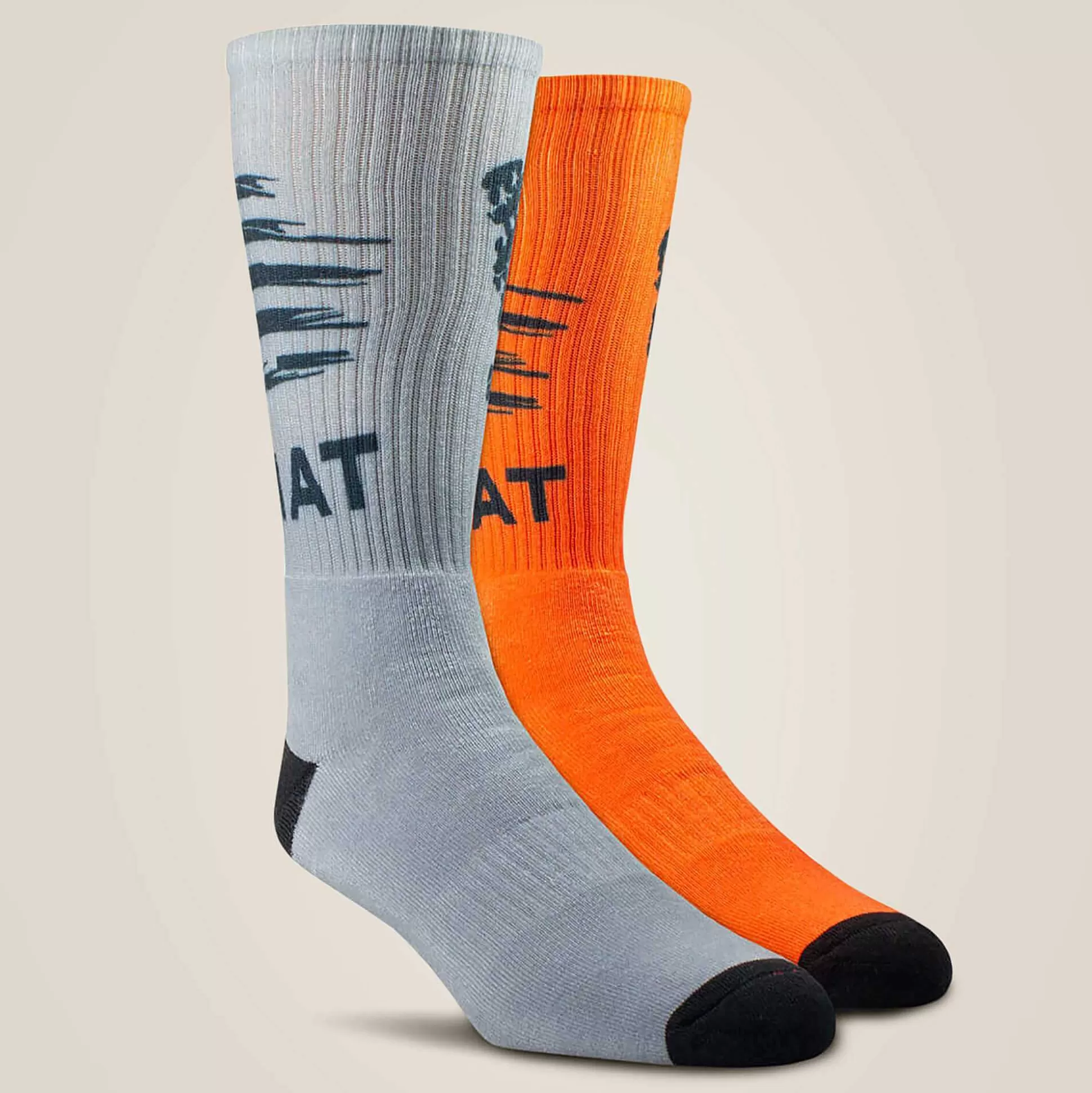 ariat Socks*Patriot Graphic Crew Work Sock 2 Pair Multi Color Pack
