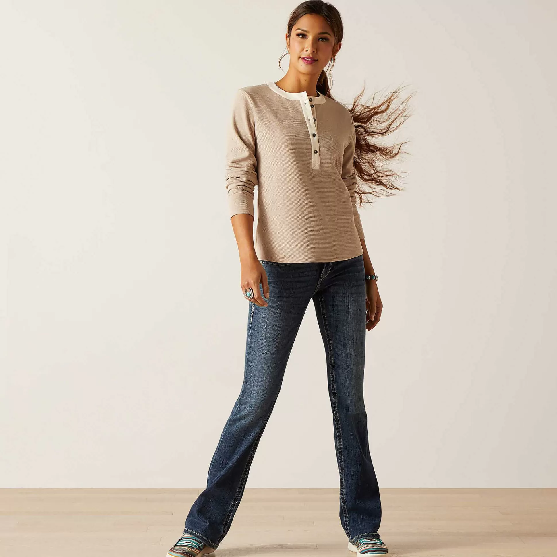 ariat T-Shirts & Tops*Prairie Henley Top