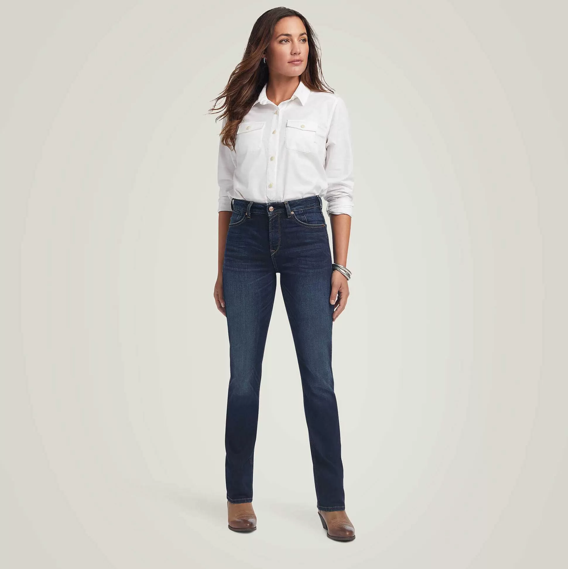 ariat Denim*Premium High Rise Stretch Straight Jean