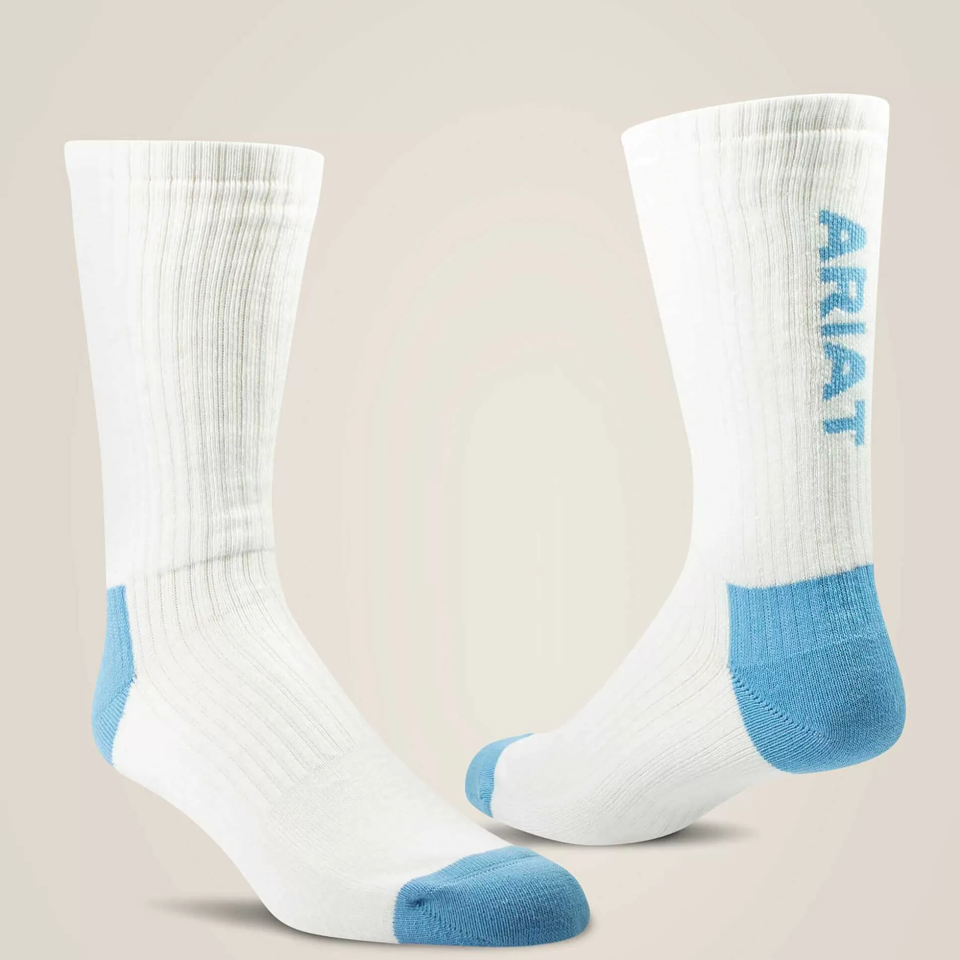 ariat Socks*Premium Ringspun Cotton Crew Work Sock 3 Pair Pack