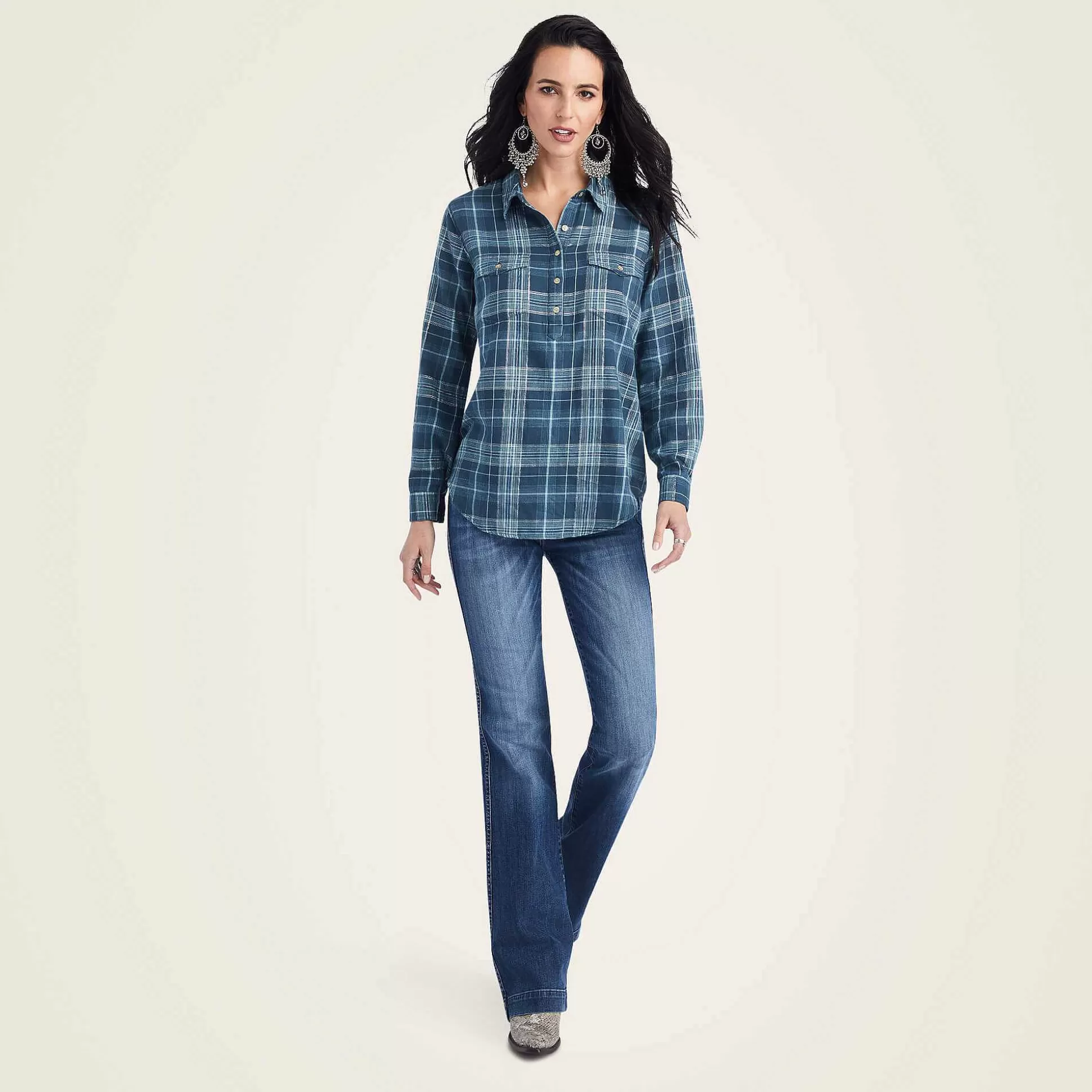ariat T-Shirts & Tops*Real Billie Jean Popover Shirt