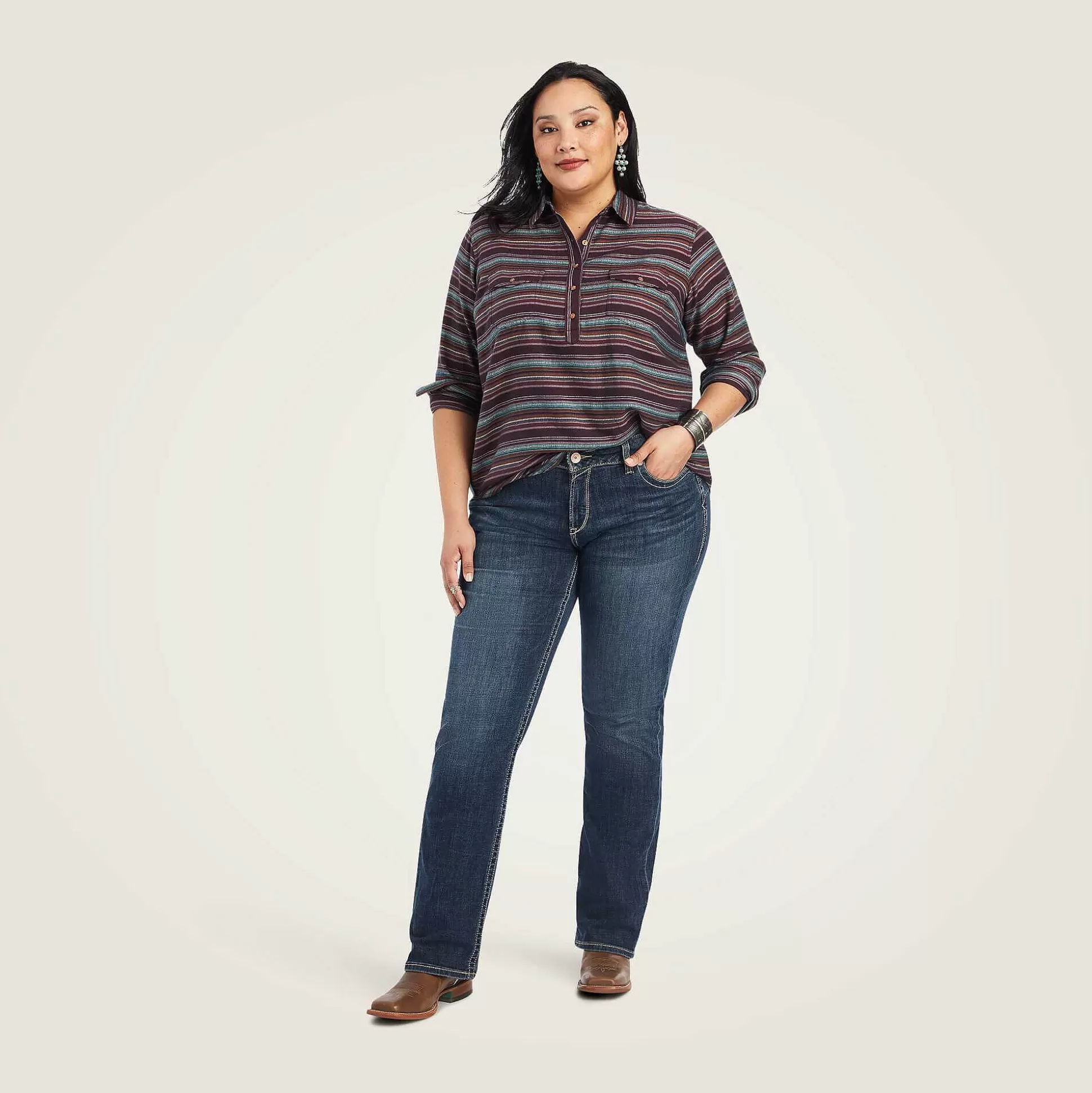 ariat T-Shirts & Tops*Real Billie Jean Popover Shirt