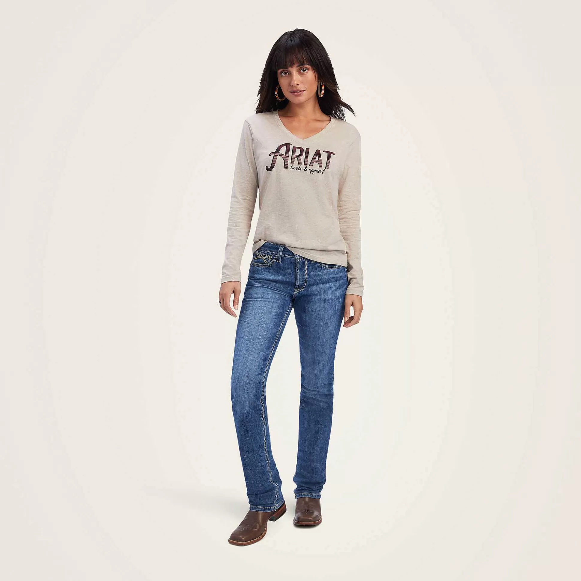 ariat T-Shirts & Tops*Real Chest Logo Relaxed Tee