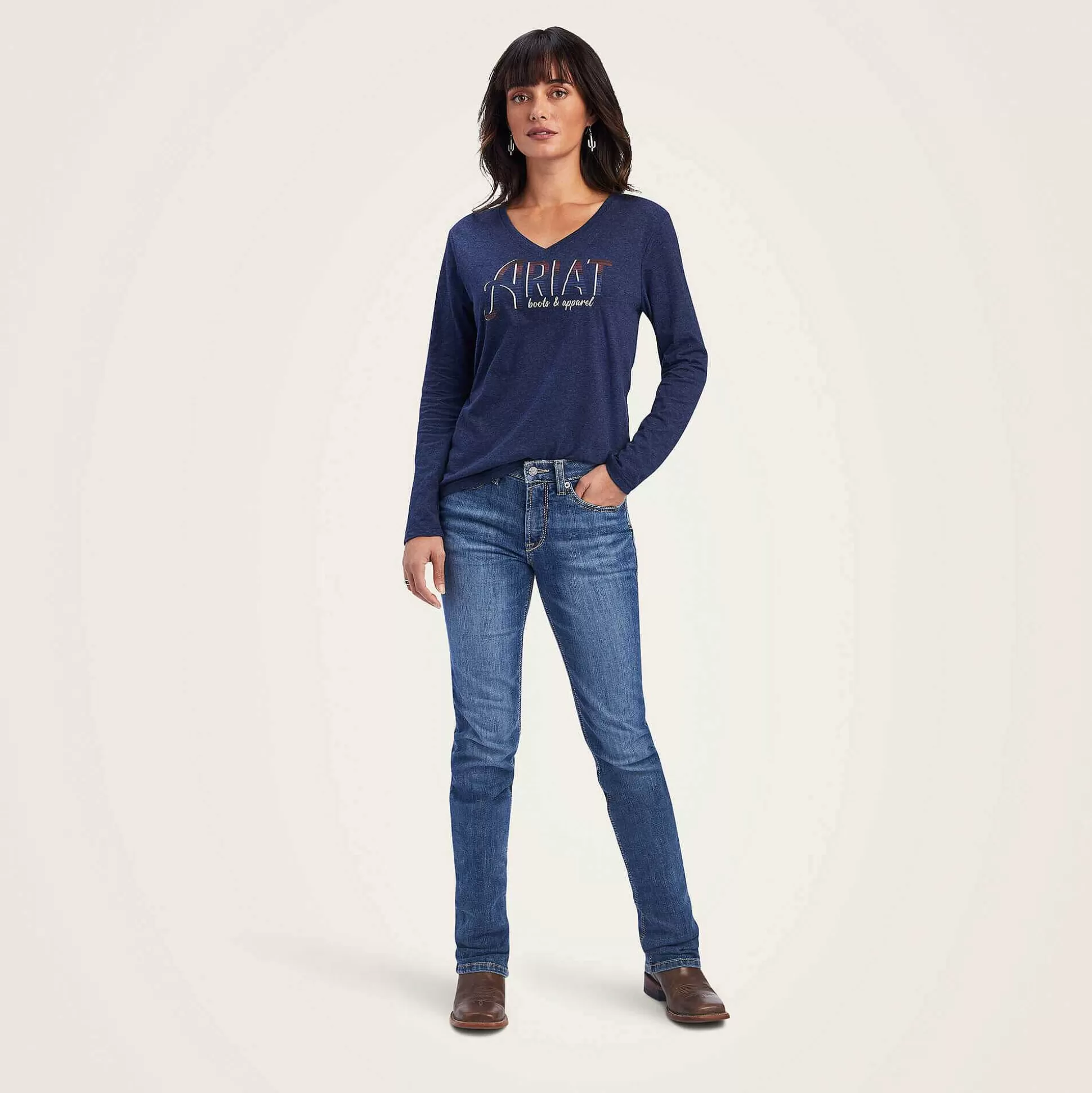 ariat T-Shirts & Tops*Real Chest Logo Relaxed Tee