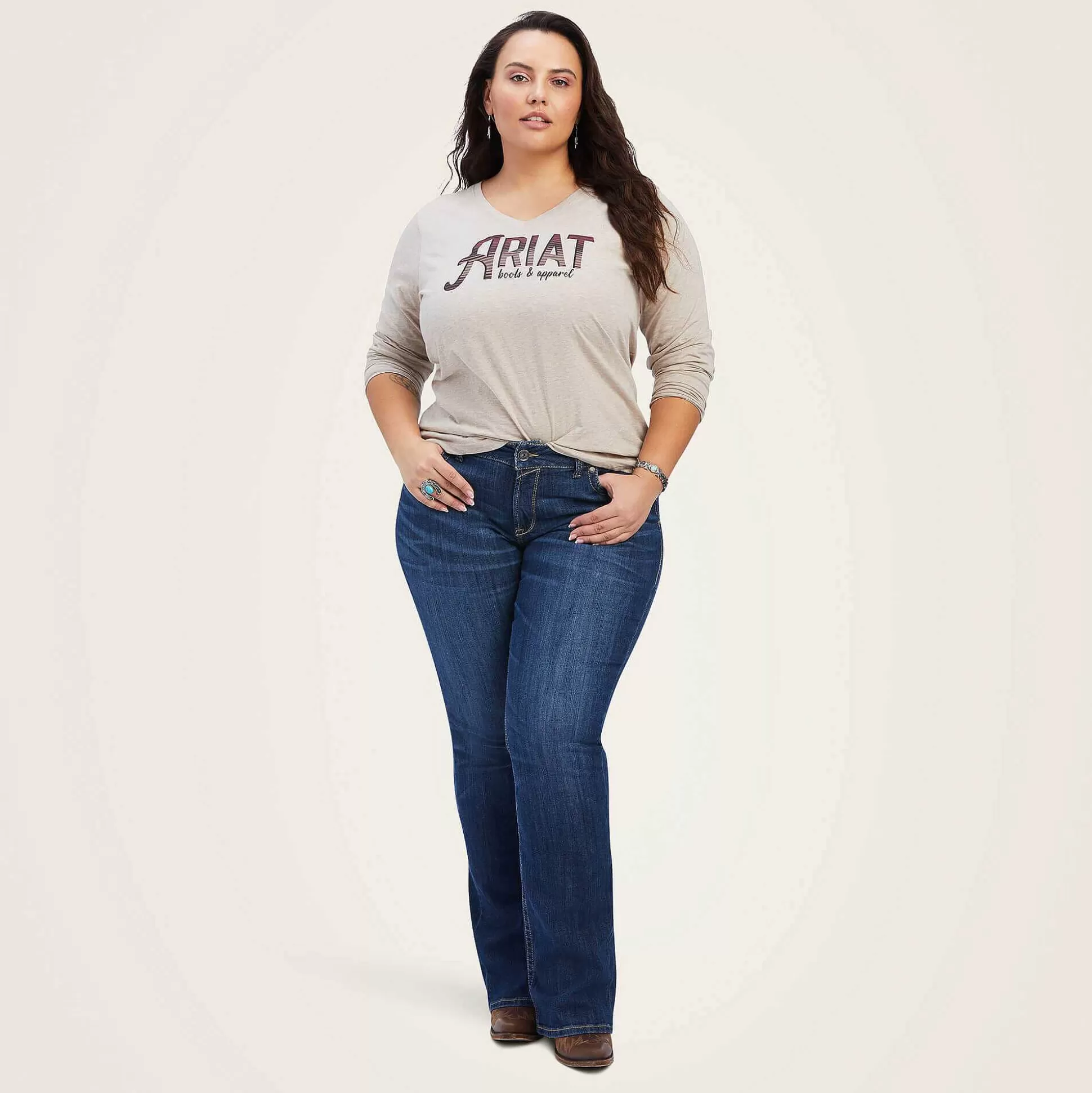 ariat T-Shirts & Tops*Real Chest Logo Relaxed Tee