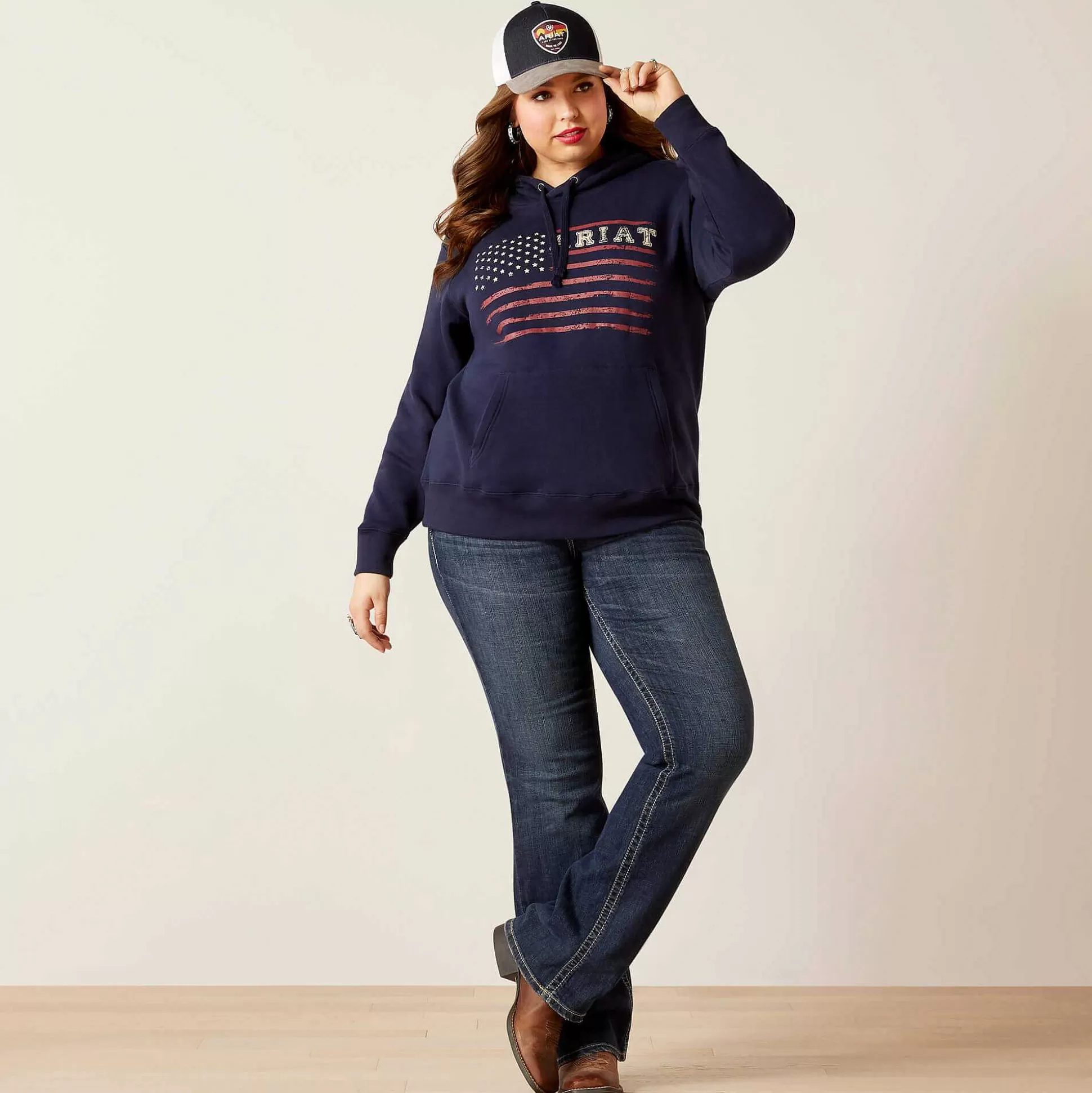 ariat Sweatshirts & Hoodies*Real Flying Flag Hoodie