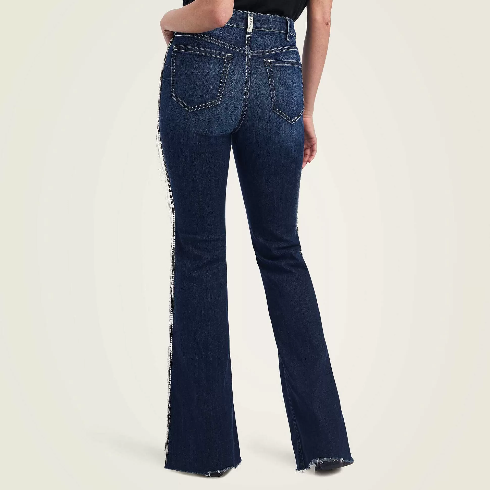 ariat Denim*R.E.A.L. High Rise Fringe Flare Jean