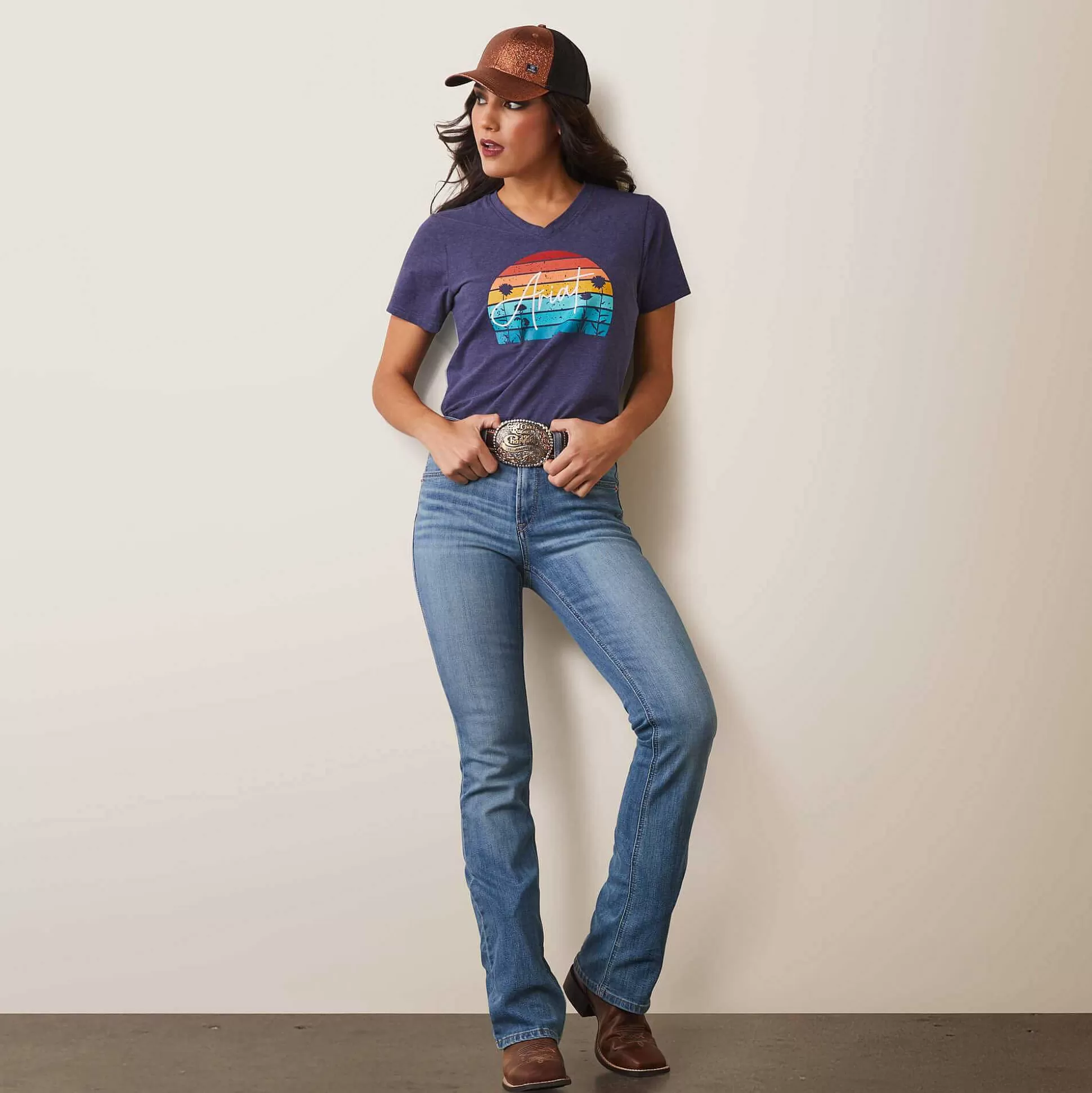 ariat T-Shirts & Tops*Real Horizon T-Shirt