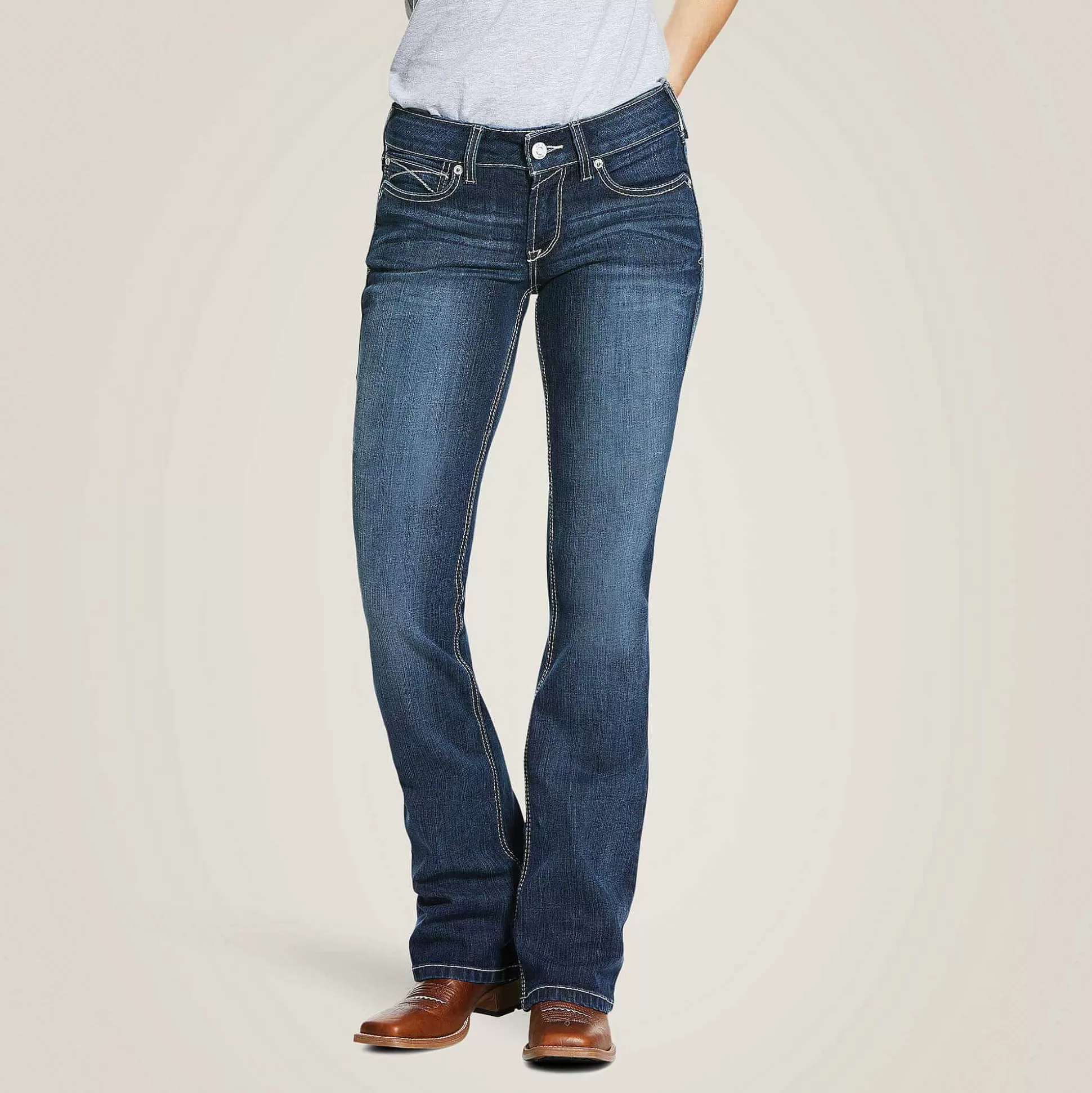 ariat Denim*R.E.A.L. Mid Rise Arrow Fit Stretch Shayla Boot Cut Jean