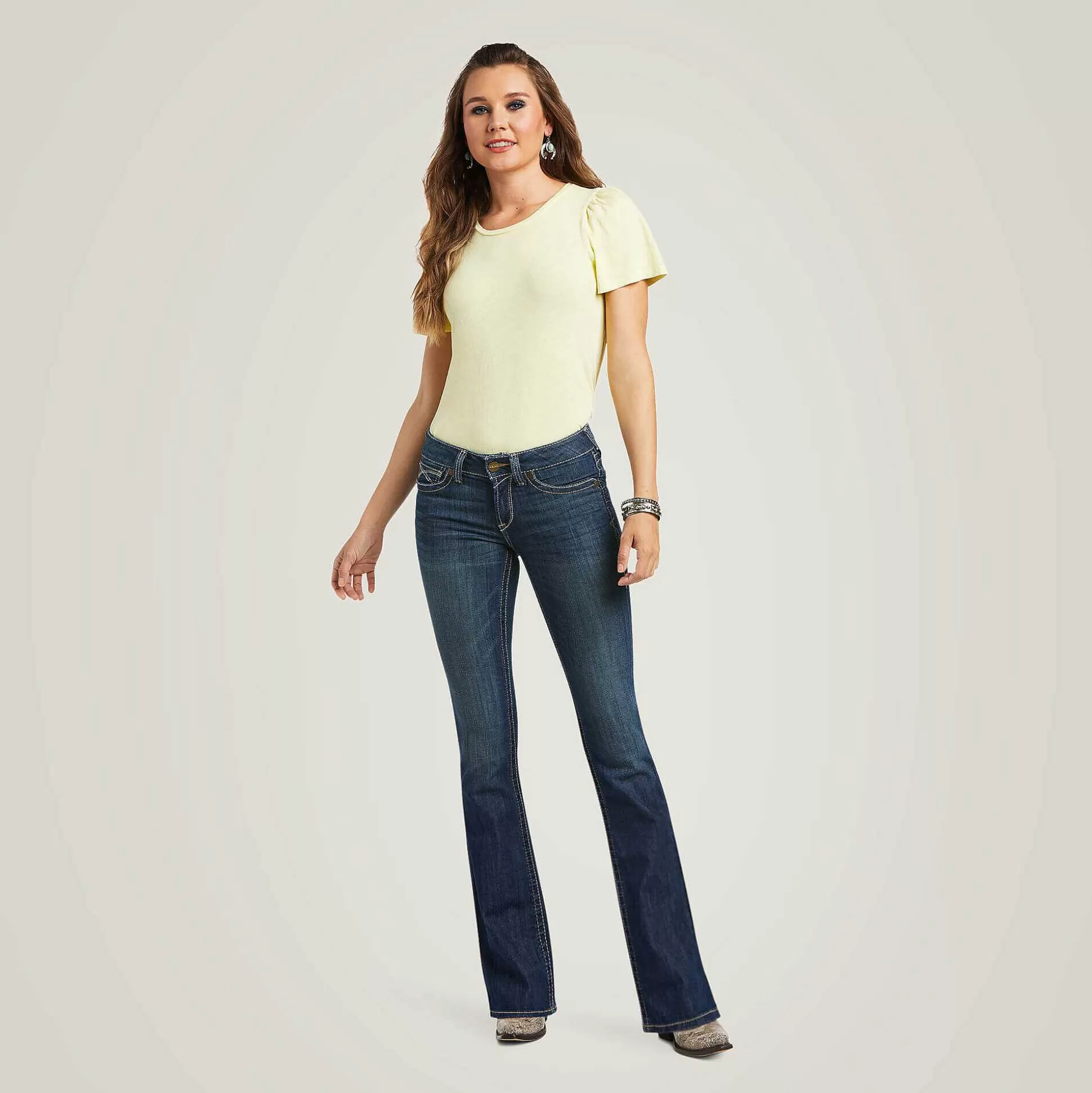ariat Denim*R.E.A.L. Mid Rise Corinne Boot Cut Jean
