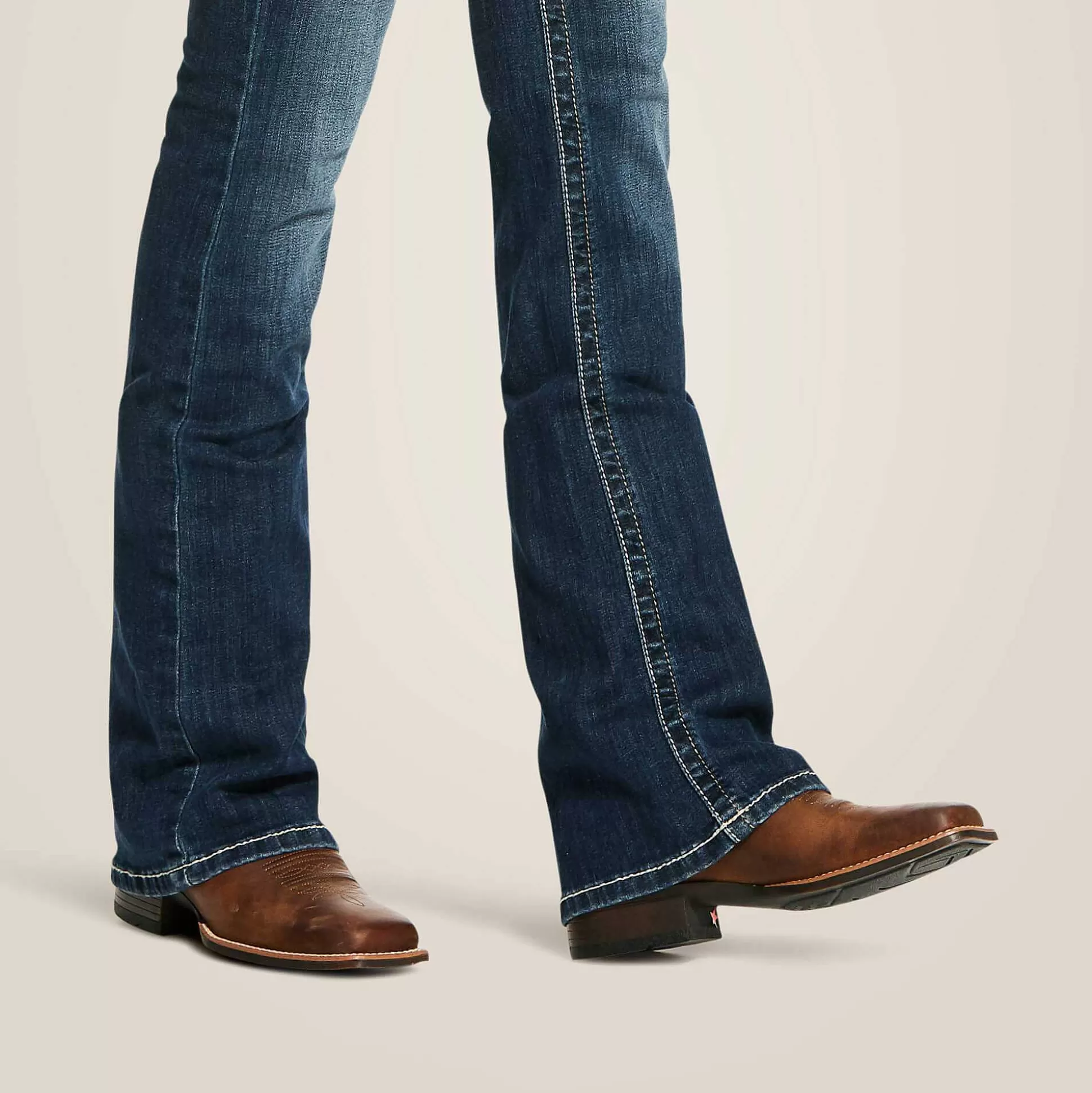 ariat Denim*R.E.A.L. Mid Rise Stretch Entwined Festival Boot Cut Jean