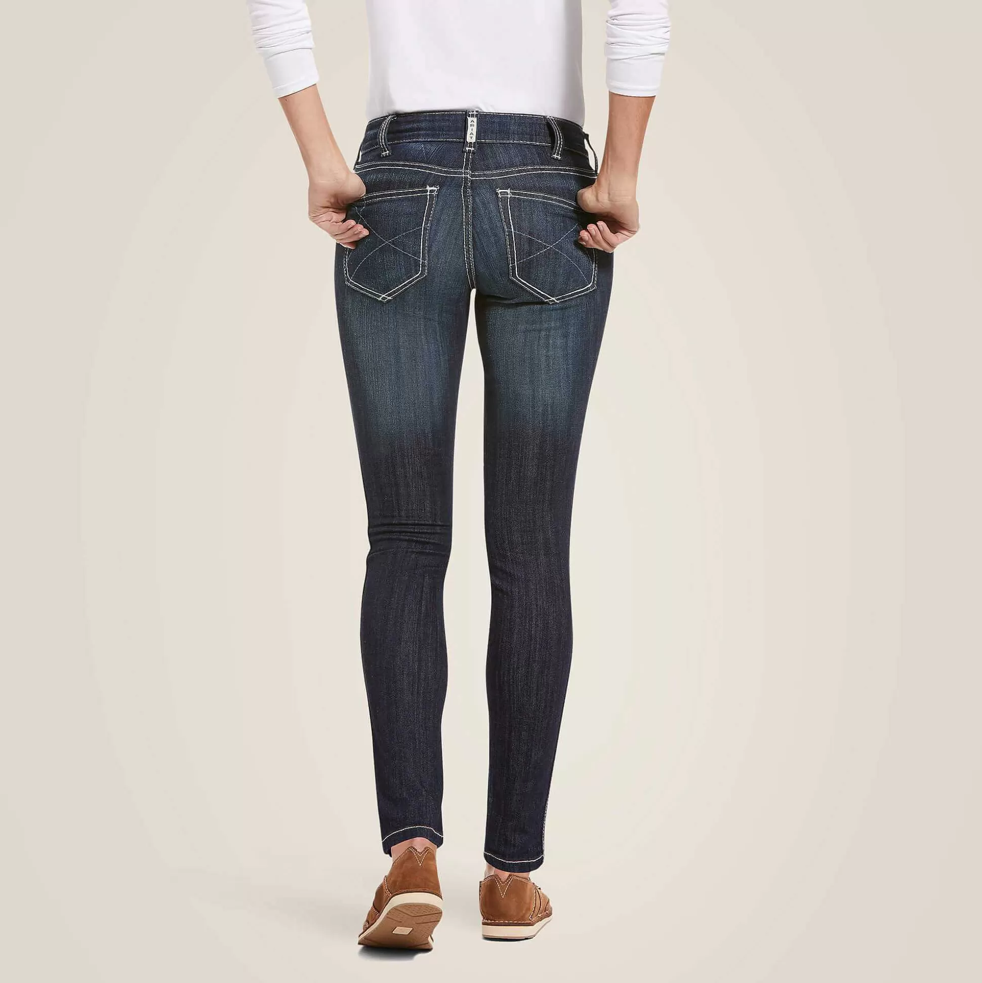 ariat Denim*R.E.A.L. Mid Rise Stretch Outseam Ella Skinny Jean