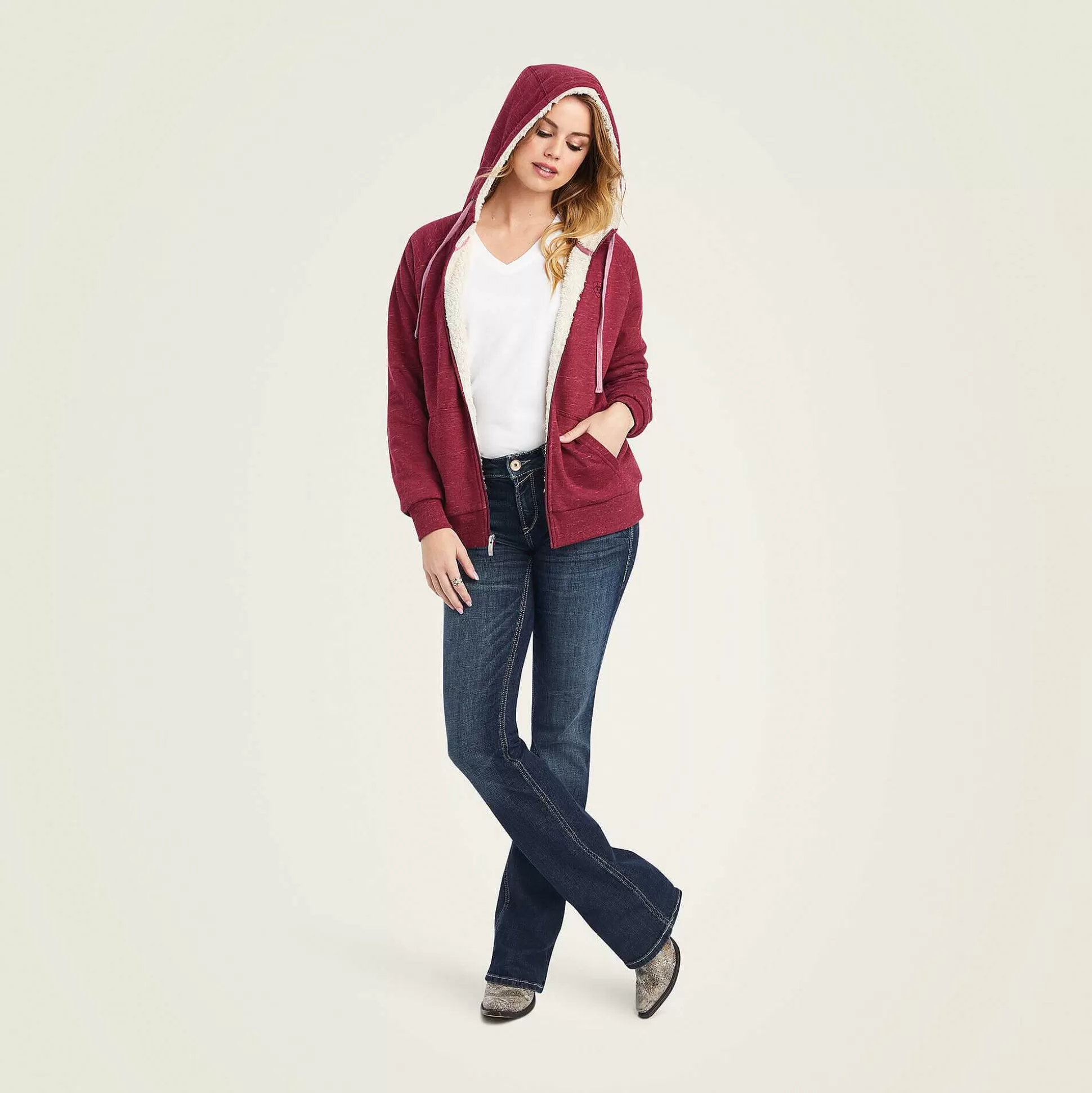 ariat Sweatshirts & Hoodies*Real Sherpa Full Zip Hoodie