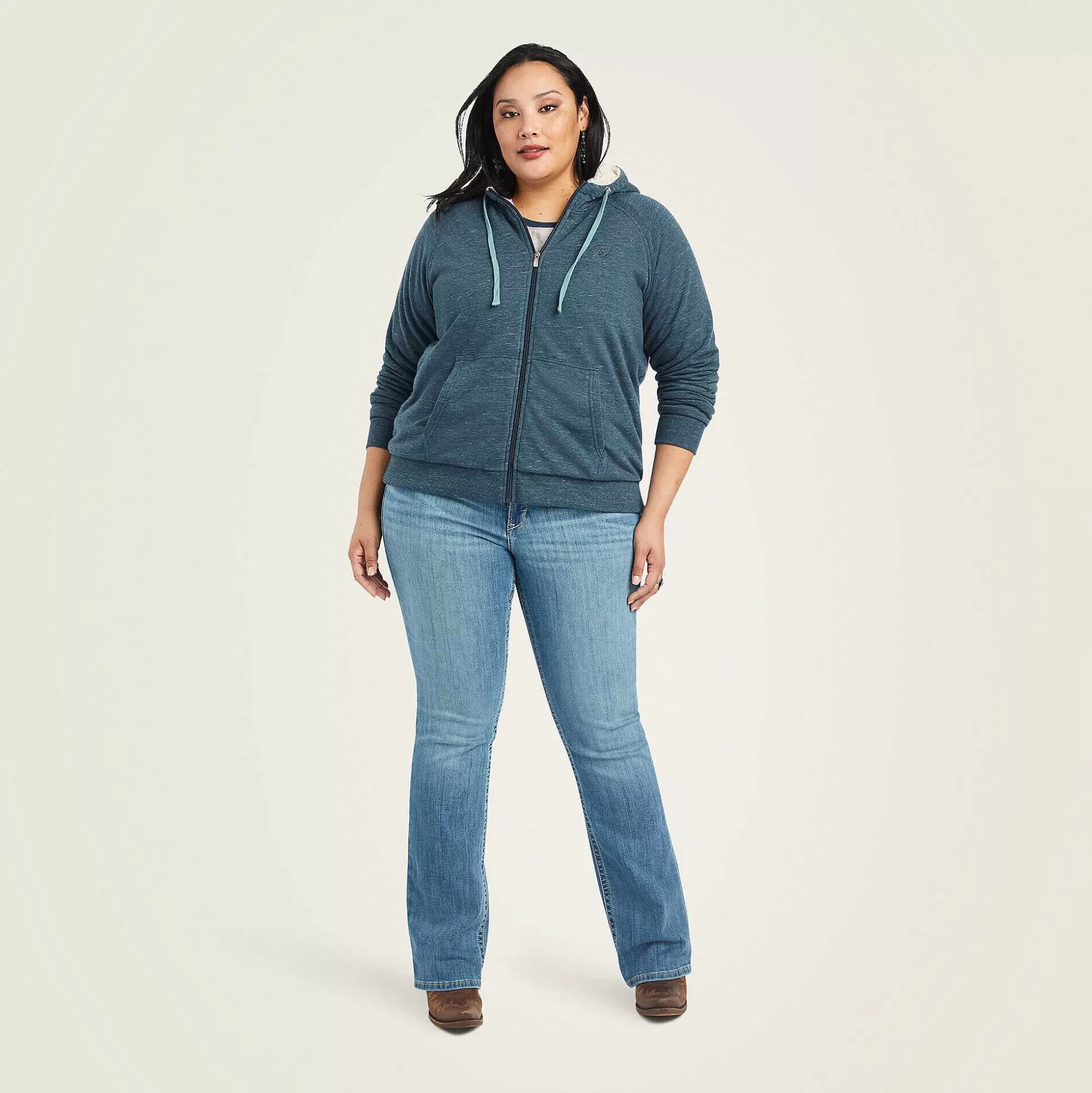 ariat Sweatshirts & Hoodies*Real Sherpa Full Zip Hoodie