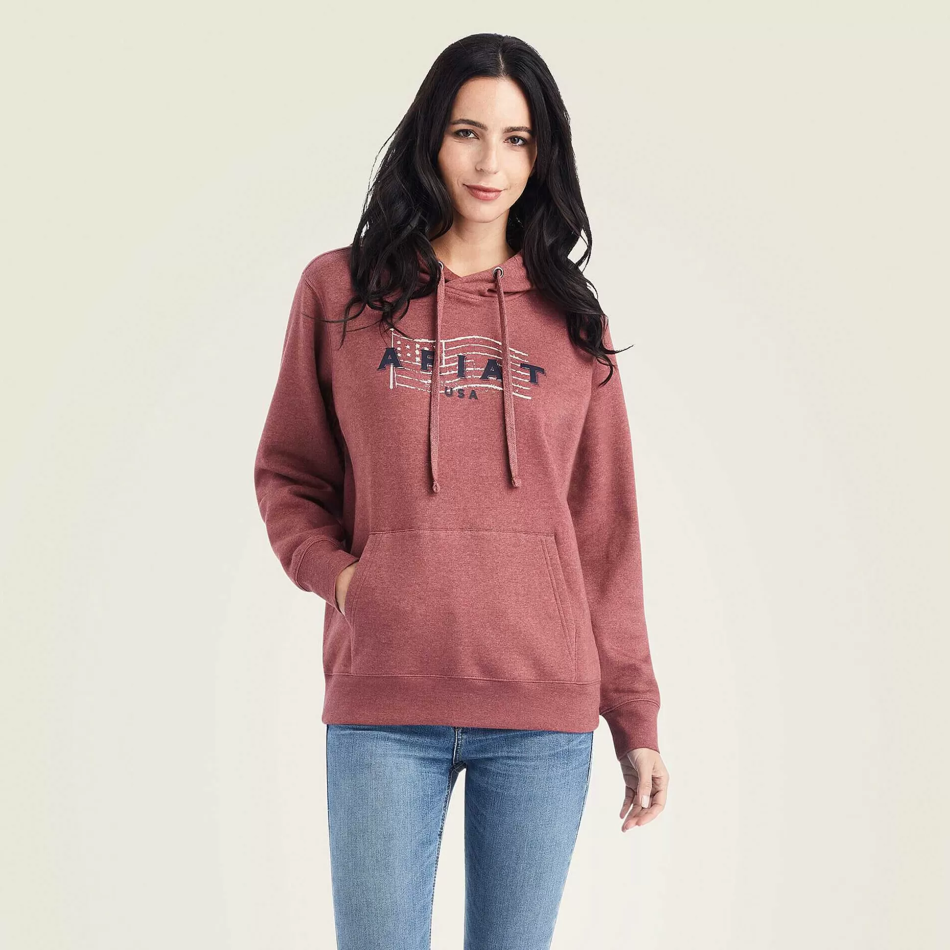 ariat Sweatshirts & Hoodies*Real Usa Chest Logo Hoodie