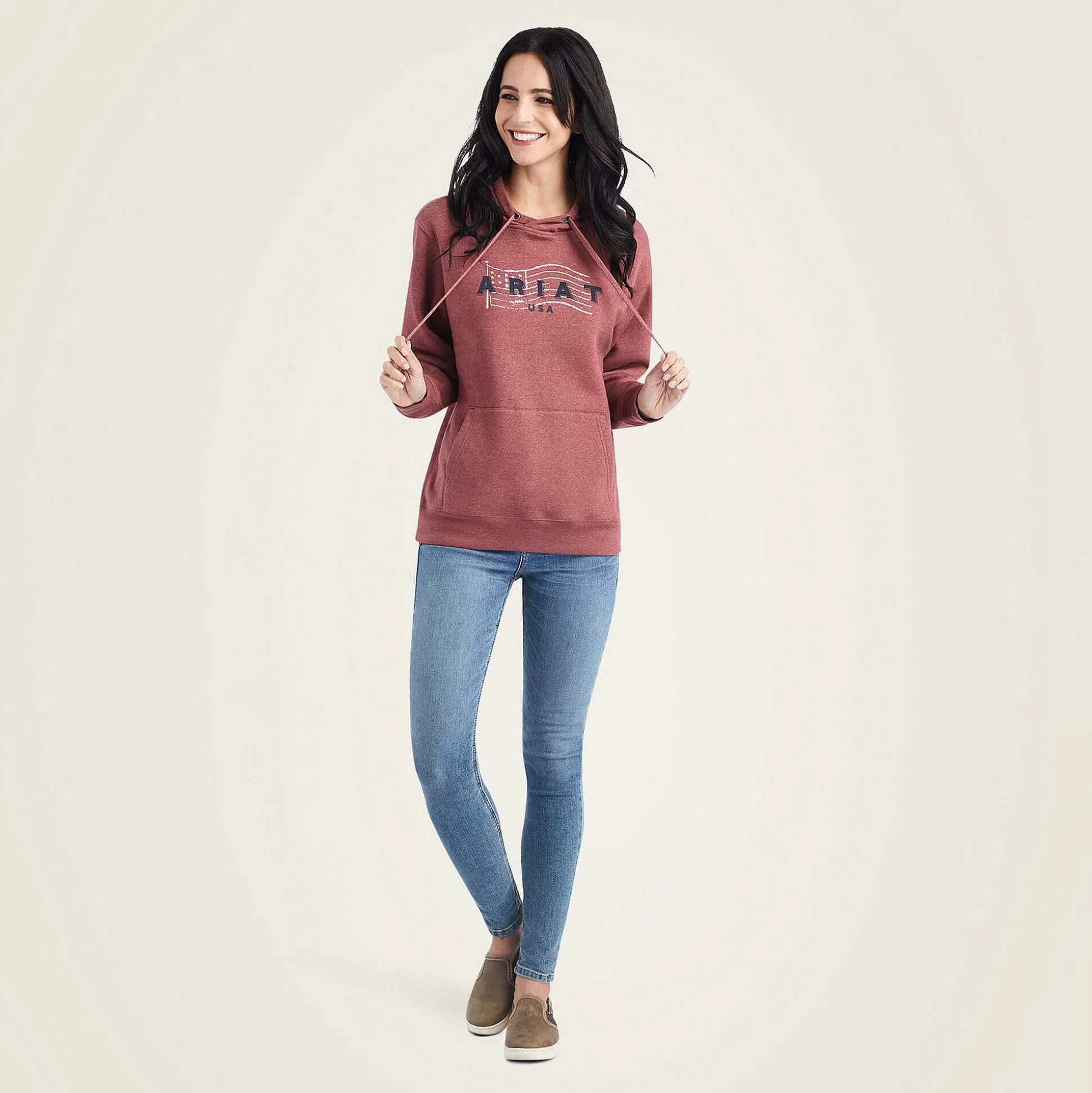 ariat Sweatshirts & Hoodies*Real Usa Chest Logo Hoodie