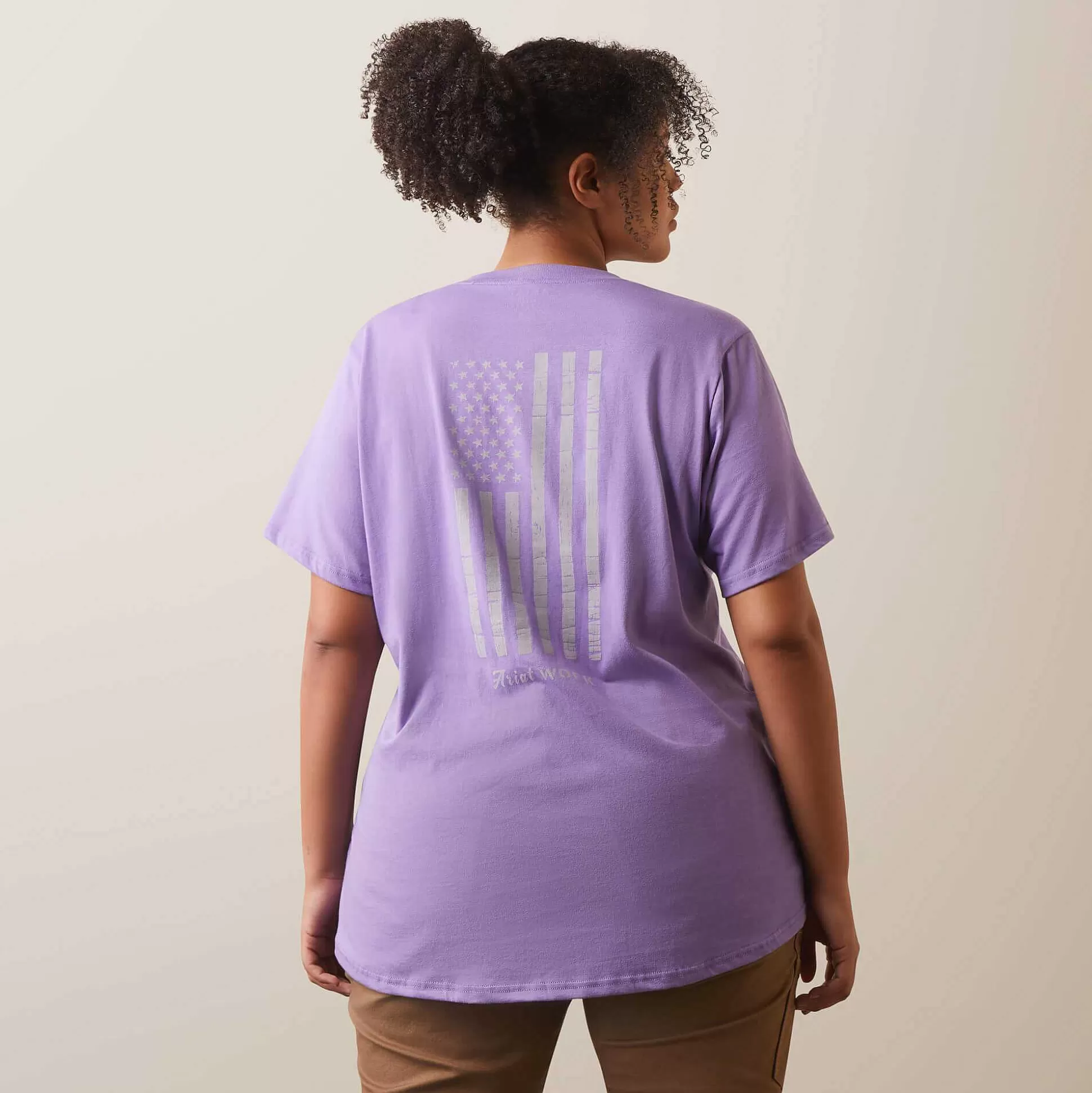 ariat T-Shirts & Tops*Rebar Cotton Strong American Flag Graphc T-Shirt