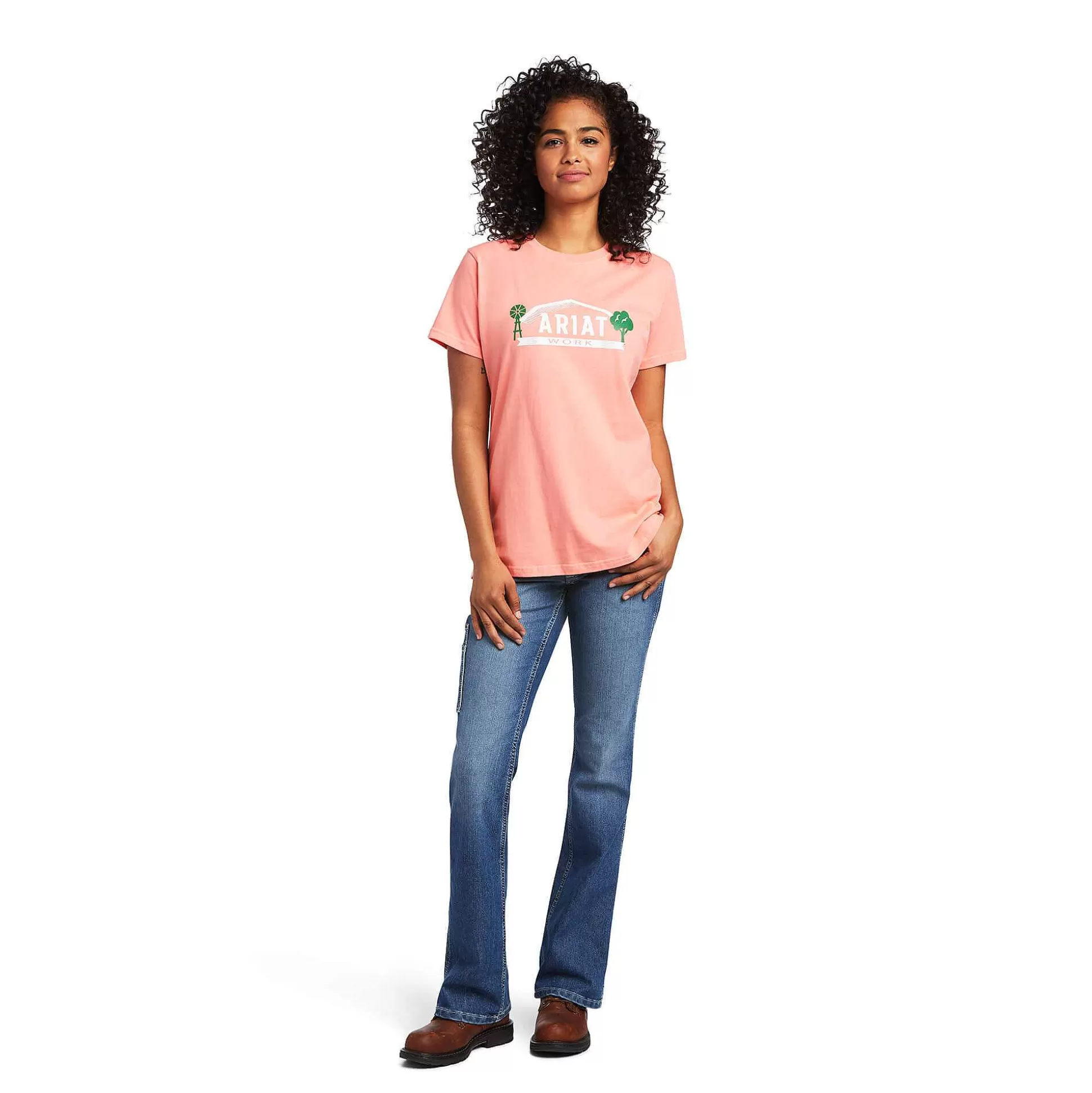 ariat T-Shirts & Tops*Rebar Cotton Strong Farm Graphic T-Shirt