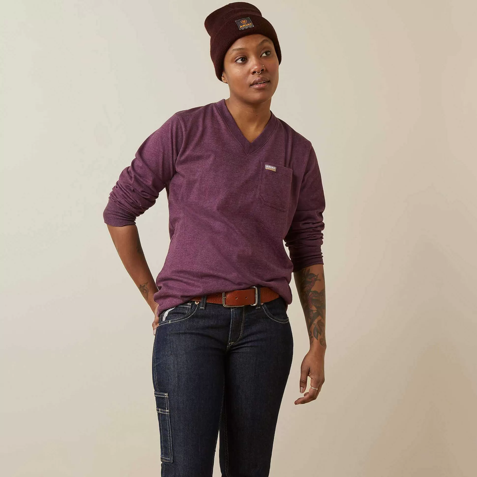 ariat T-Shirts & Tops*Rebar Cotton Strong Work Hard