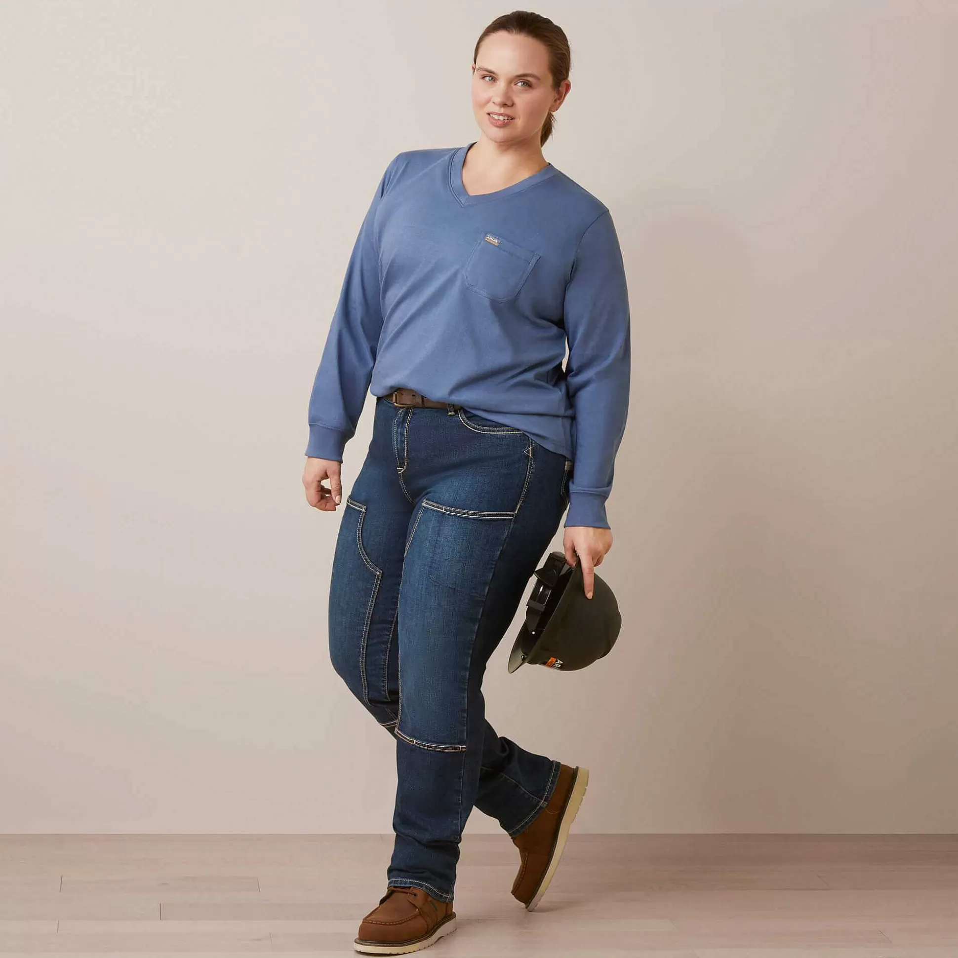 ariat T-Shirts & Tops*Rebar Cotton Strong Work Hard