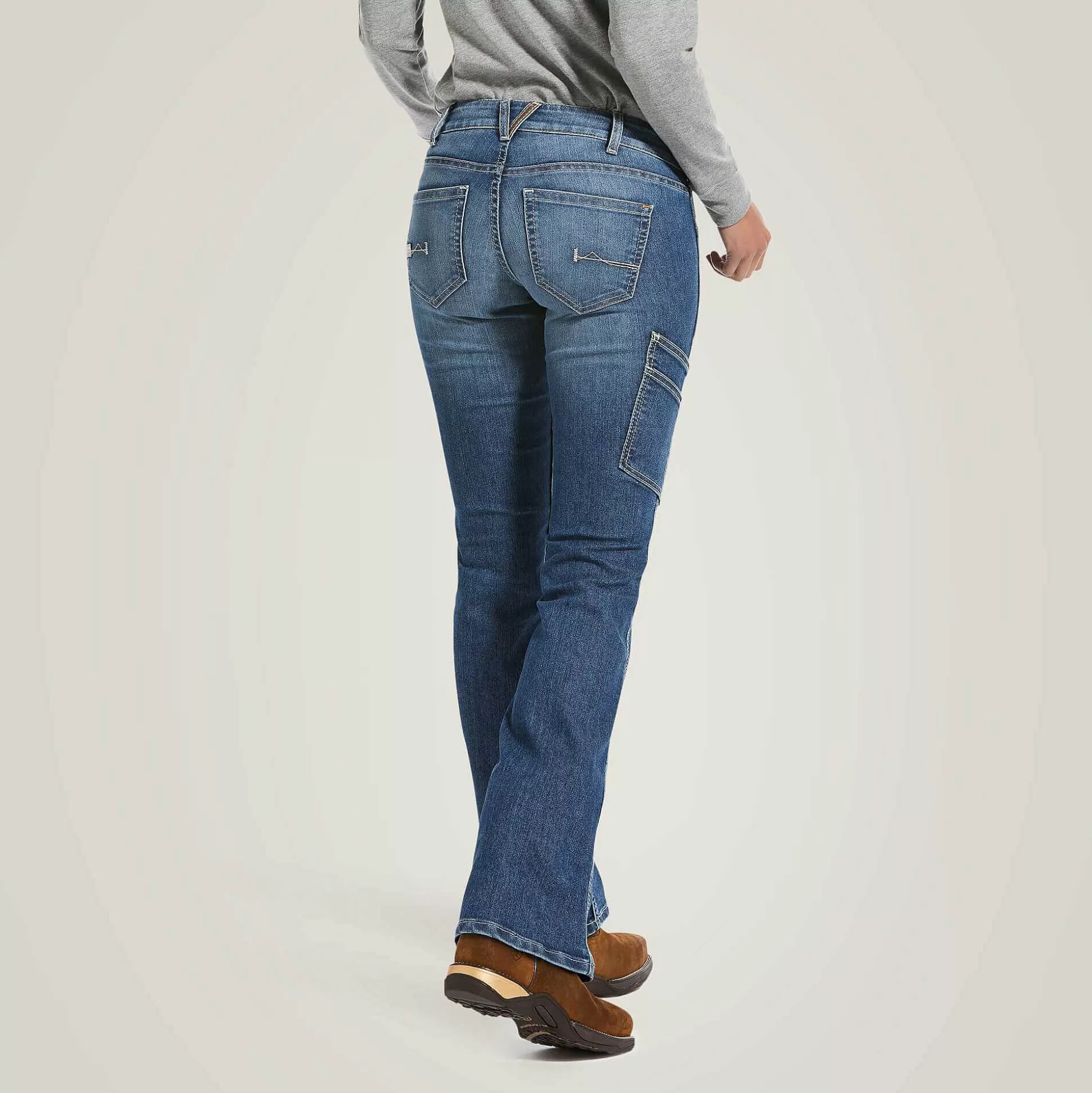 ariat Denim*Rebar Durastretch Raven Boot Cut Jean
