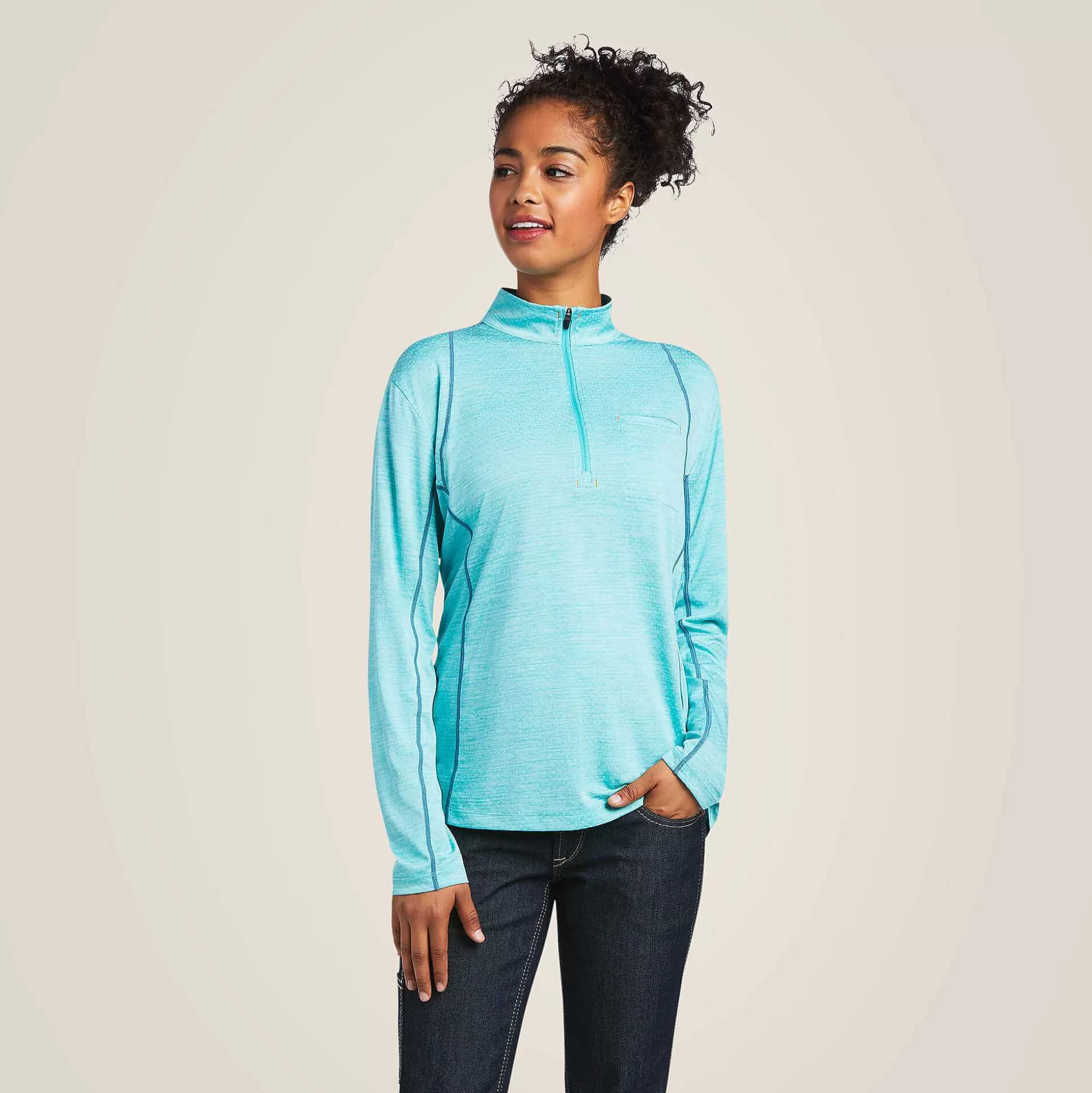 ariat T-Shirts & Tops*Rebar Evolution 1/2 Zip Top