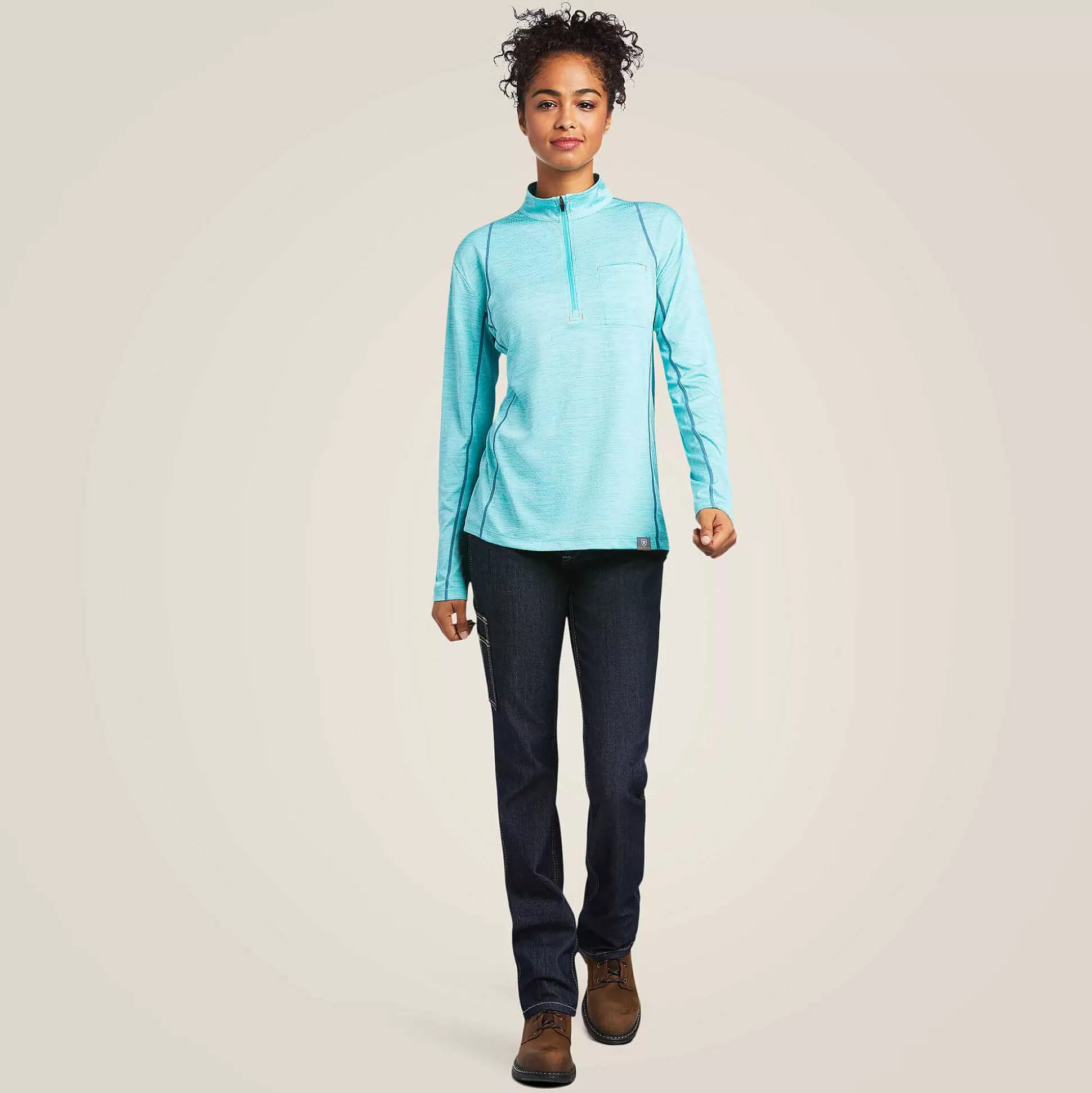ariat T-Shirts & Tops*Rebar Evolution 1/2 Zip Top