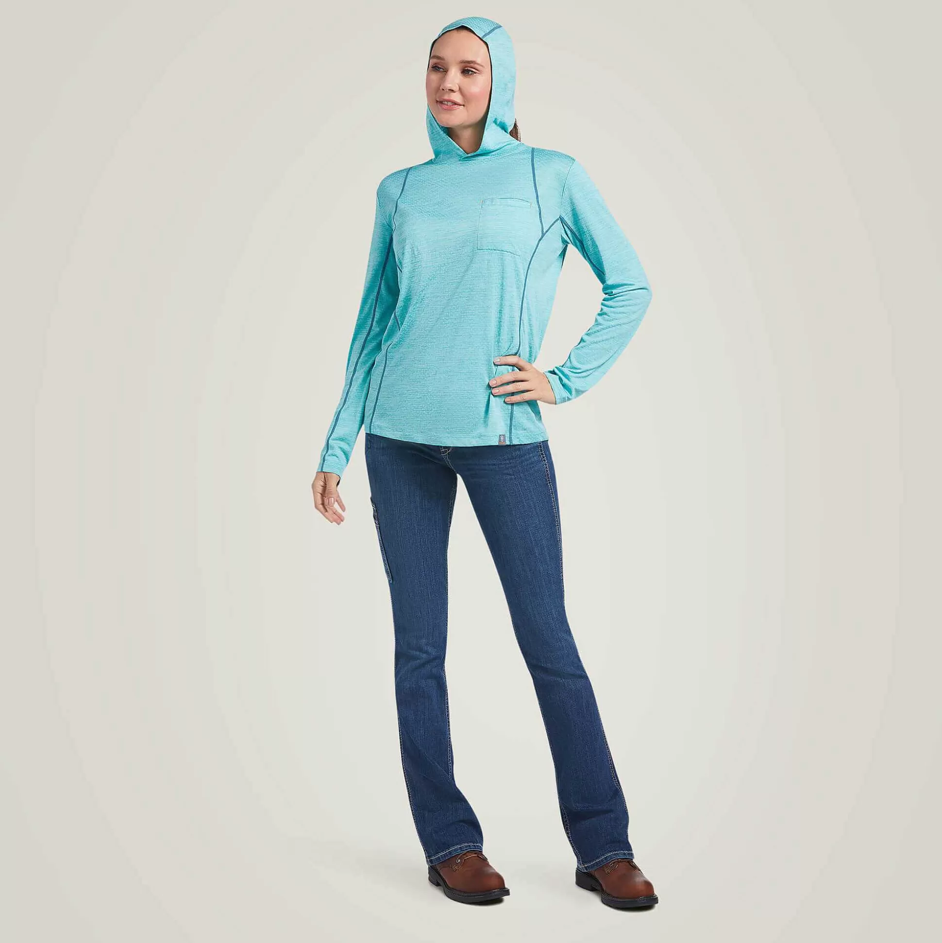 ariat T-Shirts & Tops*Rebar Evolution Hooded Sun T-Shirt