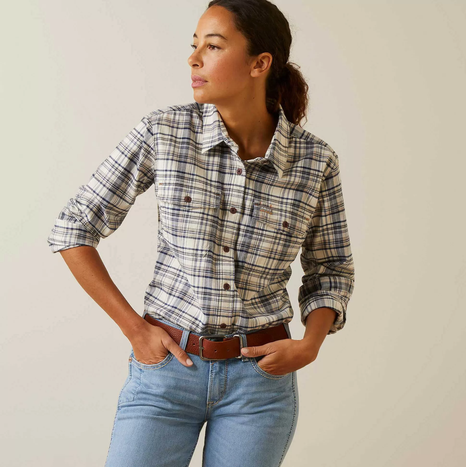 ariat T-Shirts & Tops*Rebar Flannel Durastretch Work Shirt