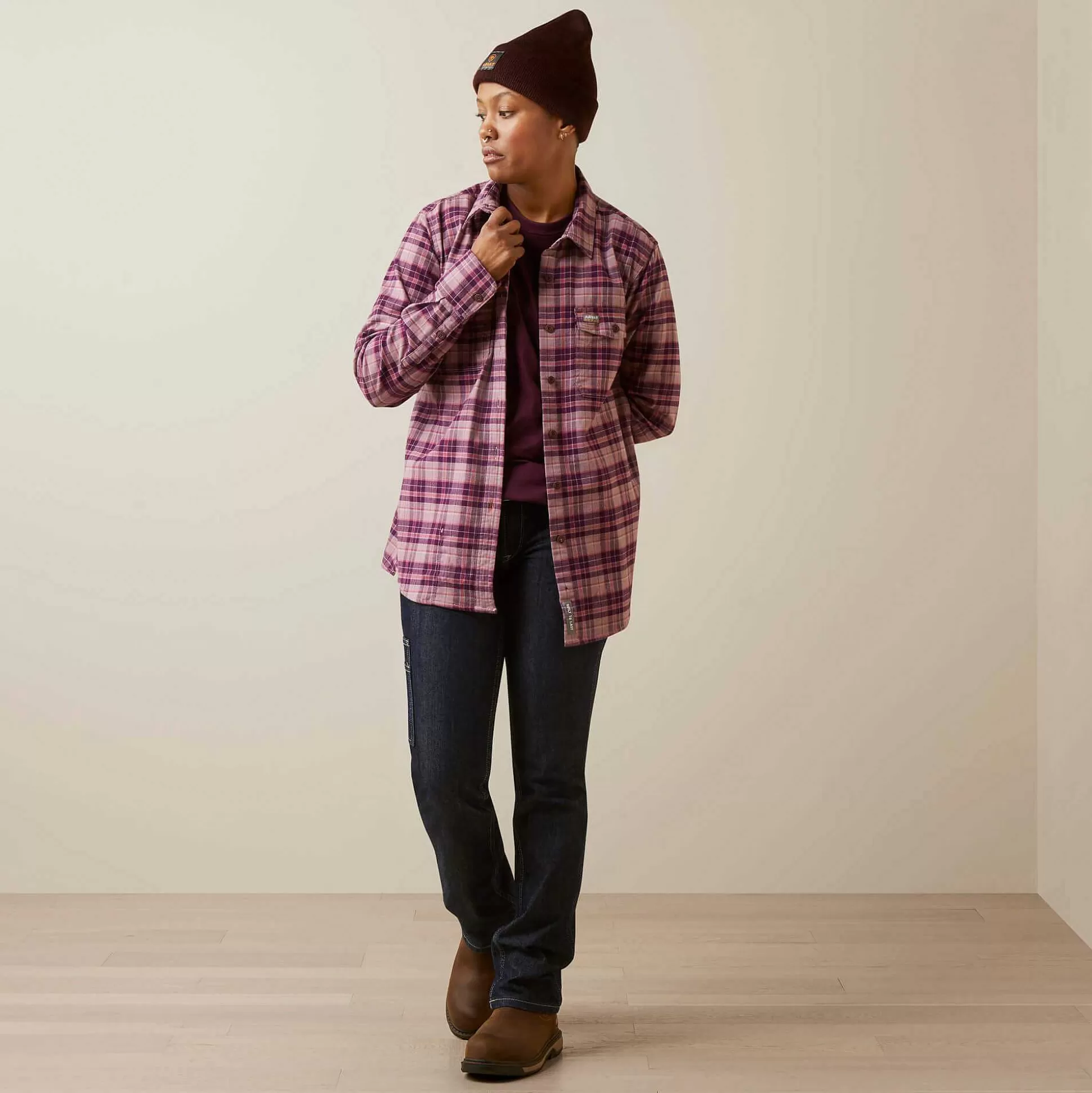 ariat T-Shirts & Tops*Rebar Flannel Durastretch Work Shirt