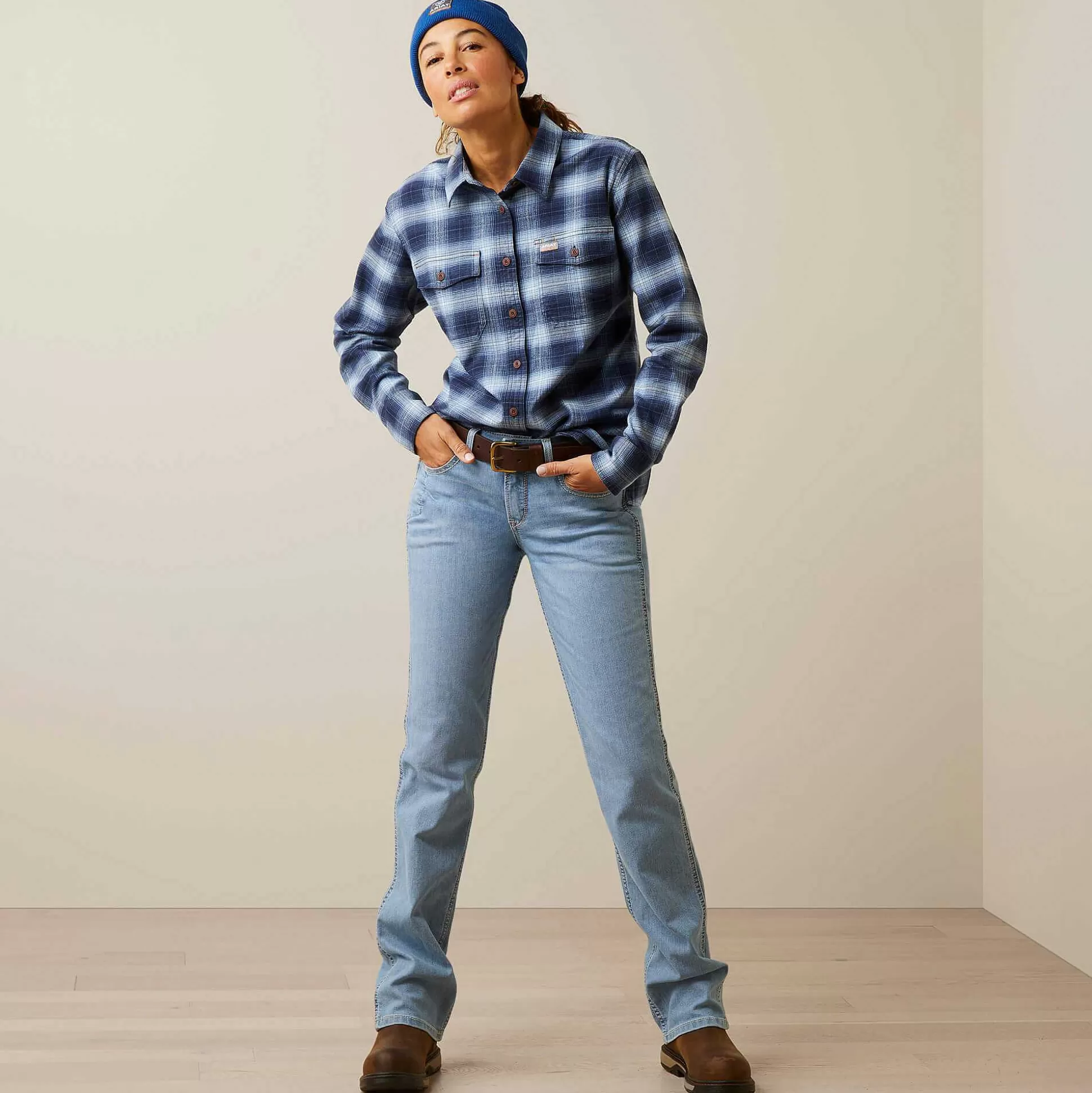 ariat T-Shirts & Tops*Rebar Flannel Durastretch Work Shirt