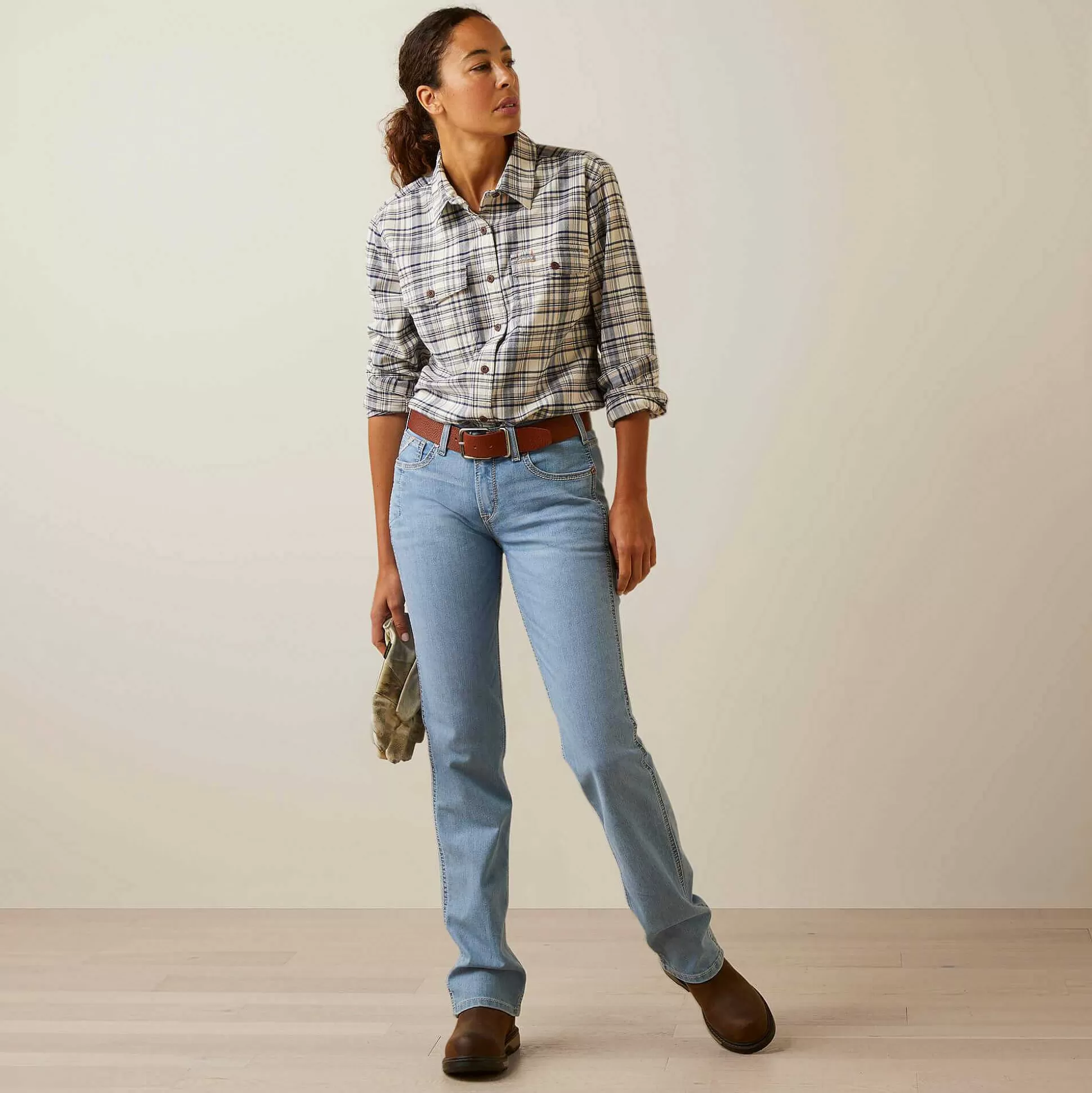 ariat T-Shirts & Tops*Rebar Flannel Durastretch Work Shirt