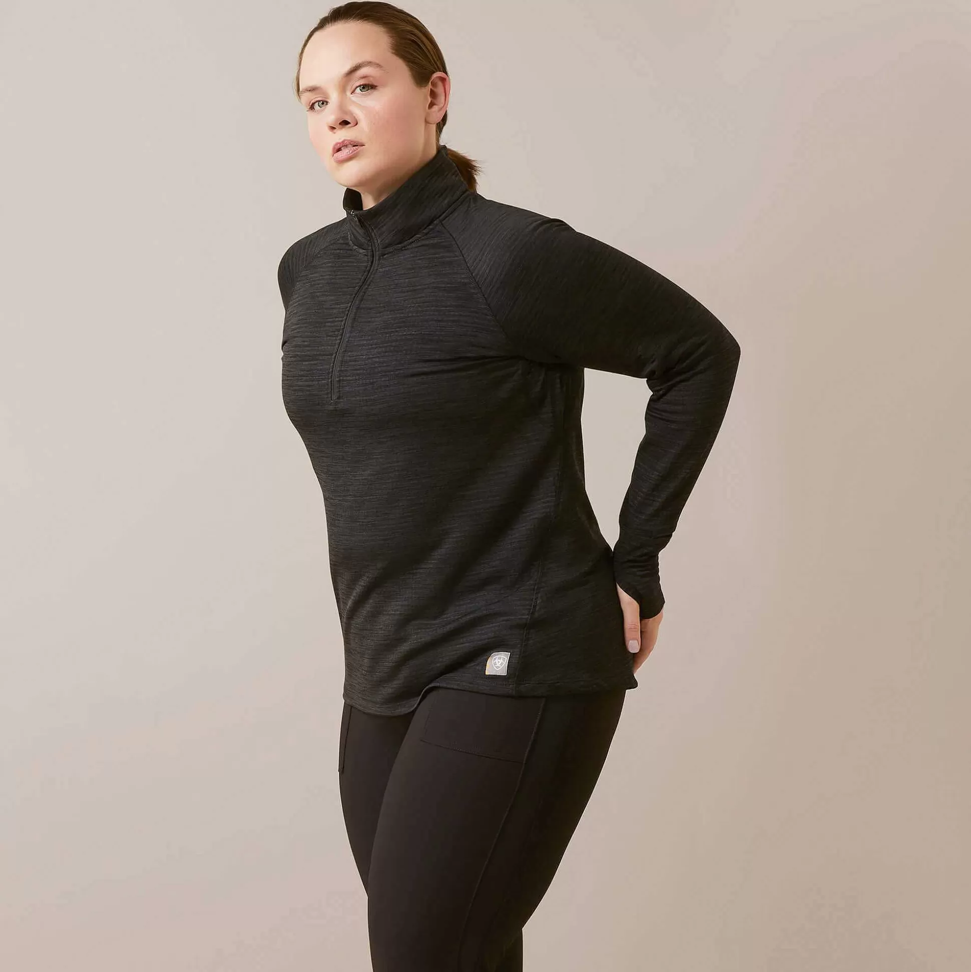 ariat T-Shirts & Tops*Rebar Gridwork Baselayer 1/4 Zip T-Shirt