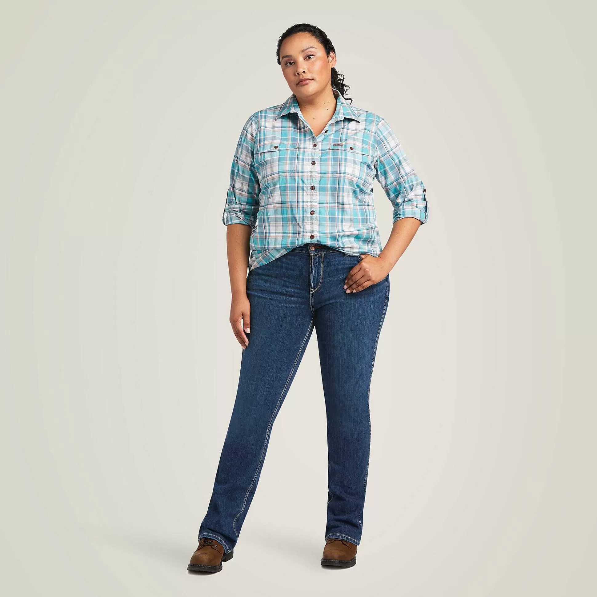 ariat T-Shirts & Tops*Rebar Made Tough Durastretch Work Shirt